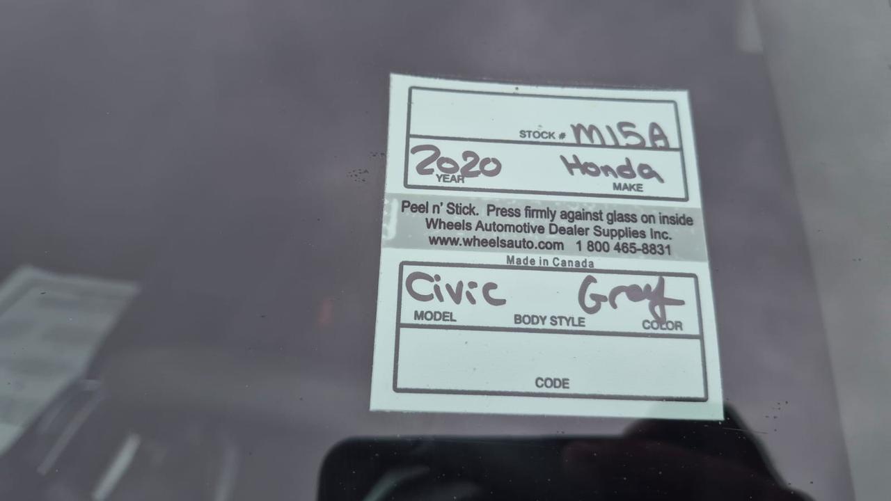 2020 Honda Civic LX, 154KMS, WELL SERVICED, CERTIFIED Photo