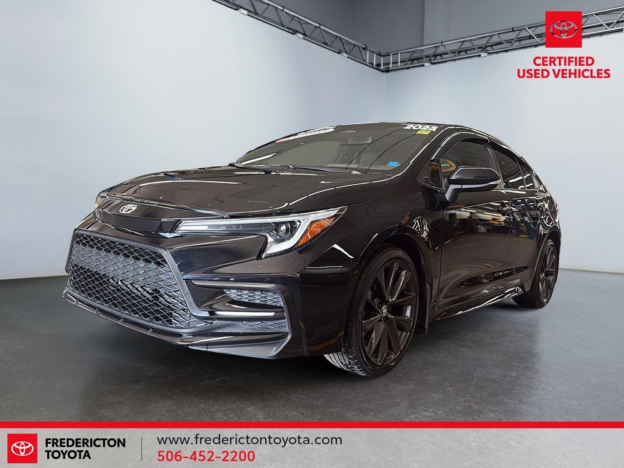 Stay entertained while driving with fun features such as heated front seats, keyless entry with push-button start, Bluetooth, satellite radio, smart device integration, and a backup camera.

Keep you and your passengers safe with adaptive cruise control, lane keeping assist, lane departure warning, front collision mitigation, cross-traffic alert, driver monitoring, evasion assist, LED headlights, and airbags.

Traction and stability control, 4-wheel ABS disc brakes, steering wheel audio controls, and a spacious interior help create the perfect mix of comfort, convenience and confidence.

Thank you for choosing Fredericton Toyota, welcome to the family, and we look forward to being here for you every step of your ownership journey.
