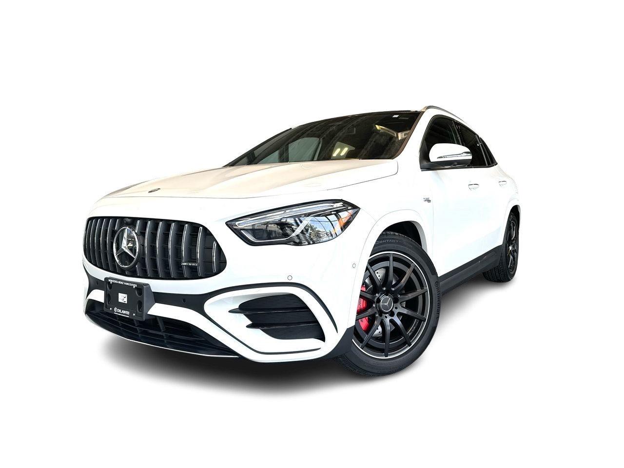 <strong>Agile, Powerful, and Refined: The 2026 Mercedes-Benz GLA 35 AMG at Mercedes-Benz Vancouver</strong>



Experience athletic performance, advanced technology, and everyday versatility with the 2026 Mercedes-Benz GLA 35 AMG, now available at Mercedes-Benz Vancouver. This compact performance SUV is engineered for drivers seeking the perfect fusion of AMG power, urban practicality, and unmistakable Mercedes-Benz craftsmanship.

<strong>Exhilarating AMG Performance</strong>

&bull; <strong>AMG-Enhanced 2.0L Turbocharged Engine:</strong> Producing responsive, energetic power, the AMG-tuned engine delivers thrilling acceleration with precision and control.

&bull; <strong>AMG SPEEDSHIFT DCT 8-Speed Transmission:</strong> Enjoy rapid, seamless gear changes designed for dynamic city driving and spirited highway performance.

&bull; <strong>4MATIC All-Wheel Drive:</strong> Confidently navigate Vancouver&rsquo;s rainy streets, tight downtown corners, and weekend mountain getaways with sure-footed traction and stability.

&bull; <strong>AMG Sport Suspension:</strong> Tuned for agility and balance, the suspension enhances handling while maintaining real-world comfort.

<strong>Bold and Dynamic AMG Design</strong>

The 2026 GLA 35 AMG makes an immediate impression with its performance-driven styling:

&bull; <strong>Signature AMG Exterior:</strong> Featuring the iconic AMG grille, aggressive front fascia, and aerodynamic enhancements that project confidence from every angle.

&bull; <strong>Sport Alloy Wheels:</strong> Distinctive AMG wheel options elevate the SUV&rsquo;s athletic stance and complement its bold design.

&bull; <strong>Compact and Versatile Proportions:</strong> Ideal for urban driving while offering the practicality and presence of an SUV.

<strong>A High-Tech, Driver-Focused Cabin</strong>

Step inside the GLA 35 AMG and experience a modern cockpit built around performance and comfort:

&bull; <strong>MBUX Infotainment System:</strong> Featuring intuitive voice control, a crisp display, and seamless smartphone integration for a connected driving experience.

&bull; <strong>Premium Interior Materials:</strong> Sport seats, refined trim options, and customizable ambient lighting create a luxurious and energizing cabin atmosphere.

&bull; <strong>Digital Instrument Cluster:</strong> Fully configurable displays keep critical performance and driving information front and center.

<strong>Advanced Safety for Peace of Mind</strong>

The 2026 Mercedes-Benz GLA 35 AMG offers intelligent safety and driver assistance systems designed for confidence on every journey:

&bull; <strong>Active Brake Assist:</strong> Helps mitigate potential collisions by detecting hazards ahead.

&bull; <strong>Blind Spot Assist:</strong> Supports safer lane changes in busy Vancouver traffic.

&bull; <strong>ATTENTION ASSIST:</strong> Monitors driver behaviour and provides alerts to promote safer long-distance driving.

<strong>Why Choose Mercedes-Benz Vancouver?</strong>

At Mercedes-Benz Vancouver, we pride ourselves on delivering a luxury experience that reflects the exceptional vehicles we offer. Our team provides personalized service, expert product knowledge, and a seamless journey from test drive to delivery.

<strong>Schedule Your Test Drive Today</strong>

Discover the dynamic performance, cutting-edge technology, and bold style of the 2026 Mercedes-Benz GLA 35 AMG. Visit Mercedes-Benz Vancouver in the heart of the city or book your test drive online. Experience the perfect balance of AMG athleticism and everyday versatility.

<strong><em>Elevate your drive with the 2026 Mercedes-Benz GLA 35 AMG&mdash;engineered for Vancouver&rsquo;s roads and your lifestyle.</em></strong>

<strong>&nbsp;</strong>

<iframe src=//www.youtube.com/embed/p_8OQtn4kZA width=560 height=314 allowfullscreen=allowfullscreen></iframe>