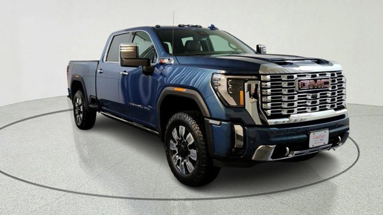 This 2026 GMC Sierra 2500HD Denali Reserve delivers exceptional power with its Duramax 6.6L turbo-diesel V8 engine, paired to a smooth 10-speed automatic transmission. Ideal for heavy towing, it includes a gooseneck/5th wheel prep package for versatile hauling. Four-wheel drive and off-road suspension handle Manitobas varied terrain with ease, while features like skid plates and recovery hooks add durability.<br />Inside, enjoy upscale comfort with heated and ventilated front bucket seats, heated rear seats, and a heated steering wheel. The 13.4-inch infotainment system offers navigation, wireless Apple CarPlay, Android Auto, and a premium Bose sound system. Dual-zone climate control and power-adjustable seats make long drives relaxing.<br />Safety stands out with adaptive cruise control, blind-spot monitoring, rear cross-traffic alert, and HD surround vision. Advanced driver aids like lane departure warning and automatic emergency braking provide peace of mind. Practical touches include a spray-on bedliner, MultiPro tailgate, and integrated trailer brake controller.