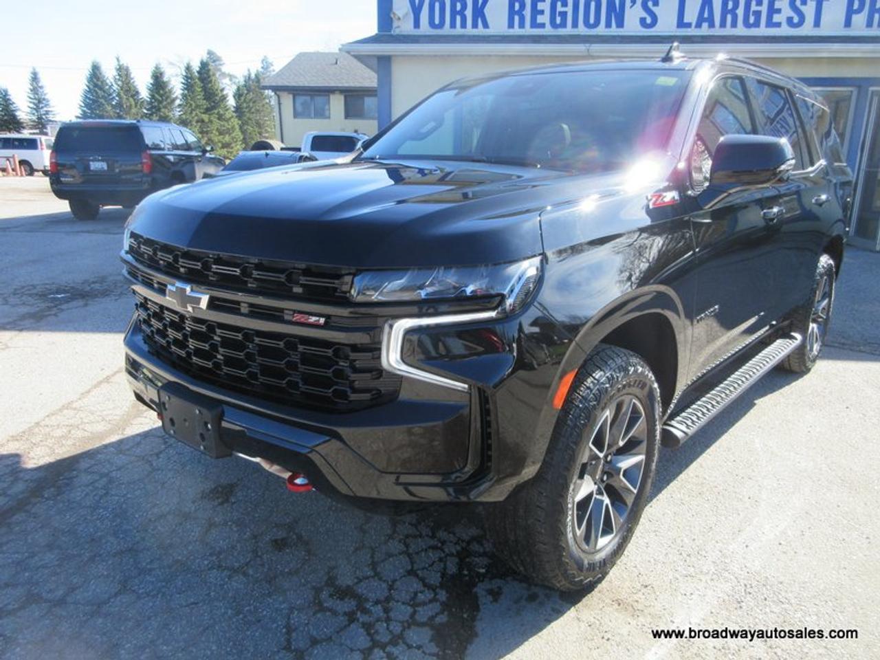 Used 2024 Chevrolet Tahoe LOADED Z71-VERSION 8 PASSENGER 5.3L - V8.. 4X4.. BENCH & 3RD ROW.. POWER SUNROOF.. LEATHER.. HEATED SEATS & WHEEL.. BACK-UP CAMERA.. BOSE AUDIO.. for sale in Bradford, ON
