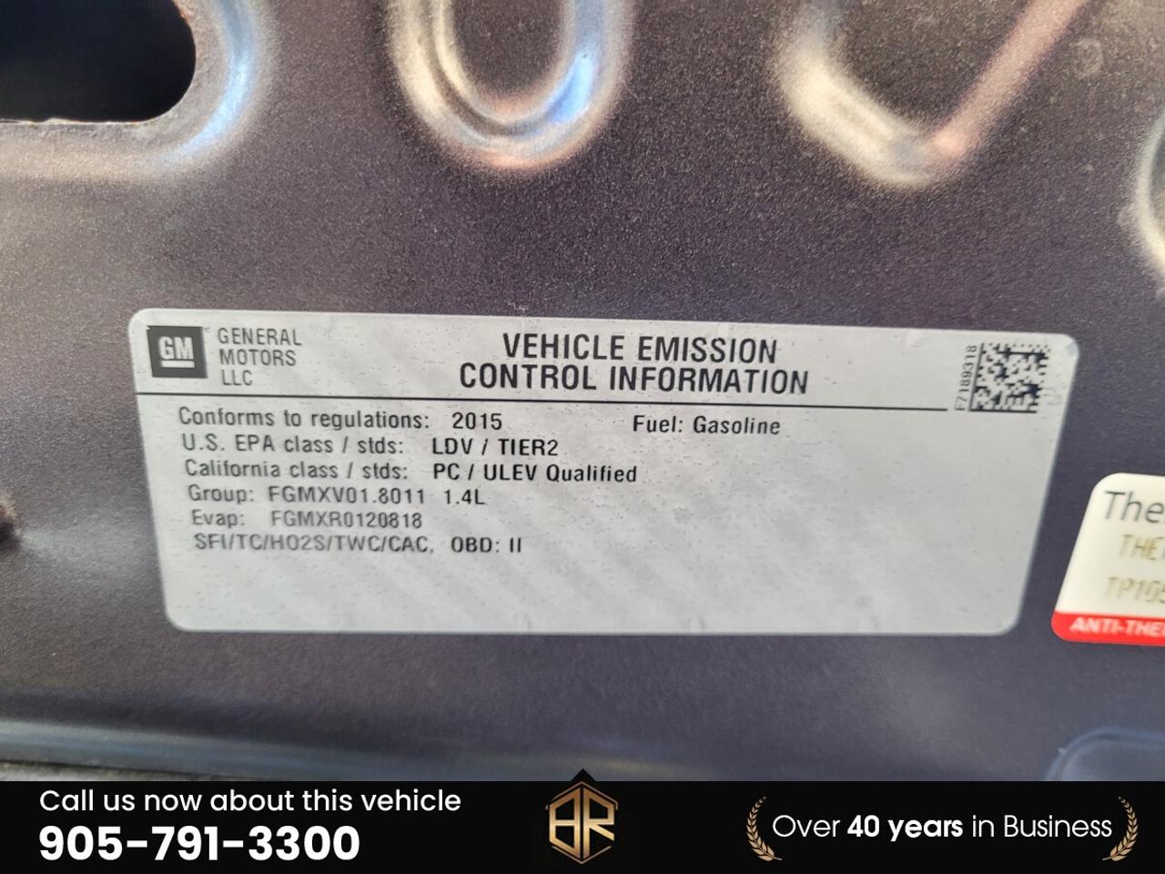 2015 Chevrolet Cruze 1LT | No Accidents Reported Photo