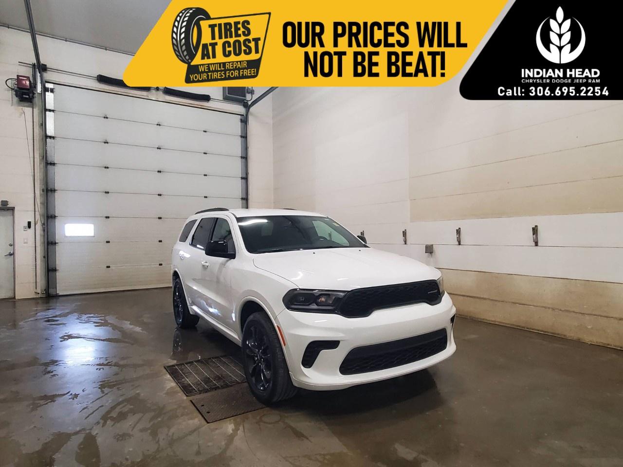 <p>The <strong>2026 Dodge Durango GT AWD</strong> delivers bold SUV styling, confident all-weather capability, and a long list of premium features designed to keep drivers and passengers comfortable on every journey. Finished in <strong>White Knuckle</strong>, this three-row SUV combines muscular performance, advanced safety technology, and everyday practicality in one versatile package.</p><p>Powered by the proven <strong>3.6L Pentastar VVT V6 engine with Stop/Start technology</strong> and paired with an <strong>8-speed TorqueFlite® automatic transmission</strong>, the Durango GT AWD offers smooth performance, impressive capability, and confidence in a variety of driving conditions. The advanced <strong>all-wheel-drive system</strong> works alongside features such as Hill Start Assist, Electronic Stability Control, Ready Alert Braking, Rain Brake Support, and Trailer Sway Control to help provide added peace of mind behind the wheel.</p><p>Inside, the Durango offers a refined and comfortable cabin featuring <strong>cloth bucket seats with shift insert</strong>, heated front seats, a heated steering wheel, push-button start, remote start, and a power liftgate. The spacious interior provides room for family, friends, and cargo while maintaining the comfort and versatility expected from a Dodge SUV.</p><p>Technology is front and centre with the <strong>Uconnect® 5 NAV system featuring a 10.1-inch touchscreen display</strong>, SiriusXM® with 360L, 4G LTE Wi-Fi hotspot capability, connected travel and traffic services, hands-free phone communication, and a universal garage door opener. Safety is enhanced through features including Blind-Spot Monitoring with Rear Cross-Path Detection, Park-Sense Rear Park Assist with Stop, ParkView Rear Back-Up Camera, advanced multistage airbags, and the Enhanced Accident Response System.</p><p>This Durango is further enhanced by the <strong>Blacktop Package</strong>, adding aggressive styling elements such as <strong>20-inch Black Noise aluminum wheels</strong>, gloss black GT badging, satin black Dodge tail lamp badge, black roof rails, and integrated roof rail crossbars for a sportier appearance and added functionality.</p><p>Please confirm all vehicle details and features with our sales team prior to purchase.</p>