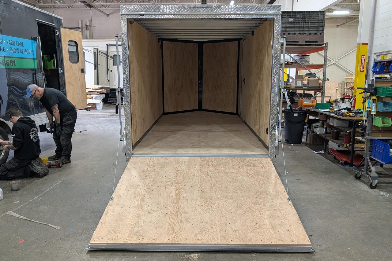 2026 Canadian Trailer Company 7x14 V Nose Cargo Trailer Aluminum Tandem Axle Photo3
