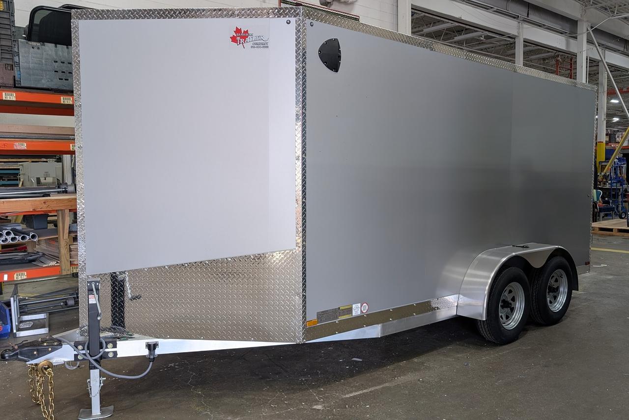 2026 Canadian Trailer Company 7x14 V Nose Cargo Trailer Aluminum Tandem Axle Photo10