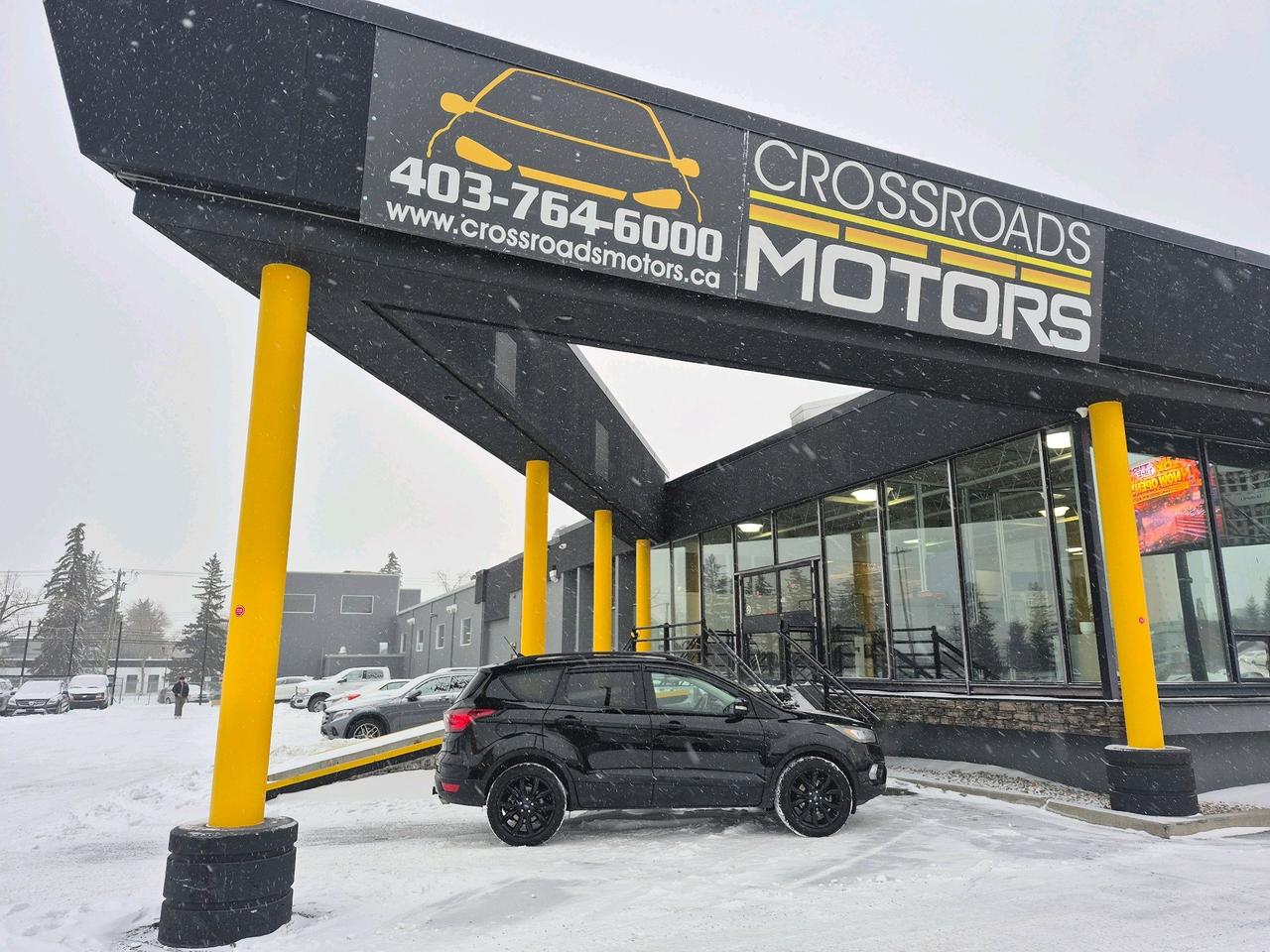 <p>The 2019 Ford Escape Titanium is a well-equipped compact SUV known for its blend of performance, comfort, and advanced features.</p><p>Key Specifications and Features</p><p>This 2019 Ford Escape Titanium offers a more powerful 2.0-liter turbocharged engine that produces 245 horsepower with all-wheel drive for better performance.</p><p>Interior Comfort: The Titanium trim features a premium interior with soft-touch materials, a large center-mounted touchscreen, and advanced technology options. Rear-seat passengers benefit from increased knee room due to recontoured front seatbacks.</p><p>Safety Features: The Escape comes equipped with a variety of safety features, including blind-spot monitoring, lane-keeping assist, and adaptive cruise control, enhancing the driving experience and safety.&nbsp;Remote starter.<br><br></p><p>✅ Instant Approval: Apply Now at www.crossroadsmotors.ca/forms/finance</p><p>✅ All Credit Accepted &ndash; Specializing in credit rebuild programs!</p><p>✅ Fast Approvals &ndash; Flexible financing options for all credit situations!</p><p>🔧 Mechanical Fitness Assessment Complete &ndash; Ensuring reliability</p><p>🔍 CarFax & Inspection Reports Available &ndash; Full transparency</p><p>📄 Financing & Extended Warranty Options &ndash; Flexible solutions tailored to you</p><p>📍 Visit Us At: 7330 Macleod Trail SE, Calgary, AB T2H 0L9</p><p>📞 Call: 403-764-6000</p><p>AMVIC Licensed Dealer</p><p>Your perfect car is waiting&mdash;contact us now! 🚗</p>