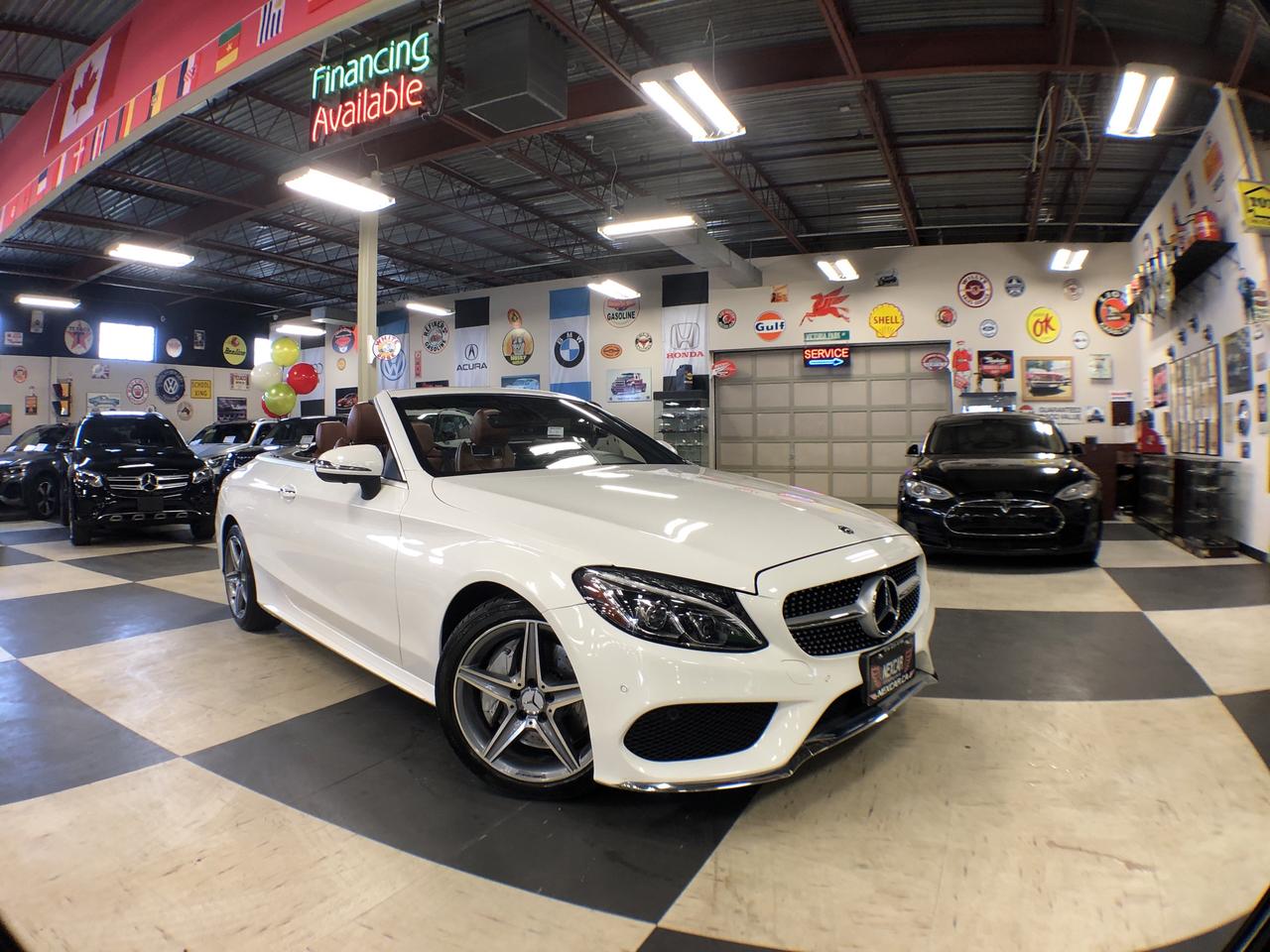 2018 Mercedes-Benz C-Class C300 AMG PKG CABRIOLET 4MATIC LEATHER B/SPOT CAMER