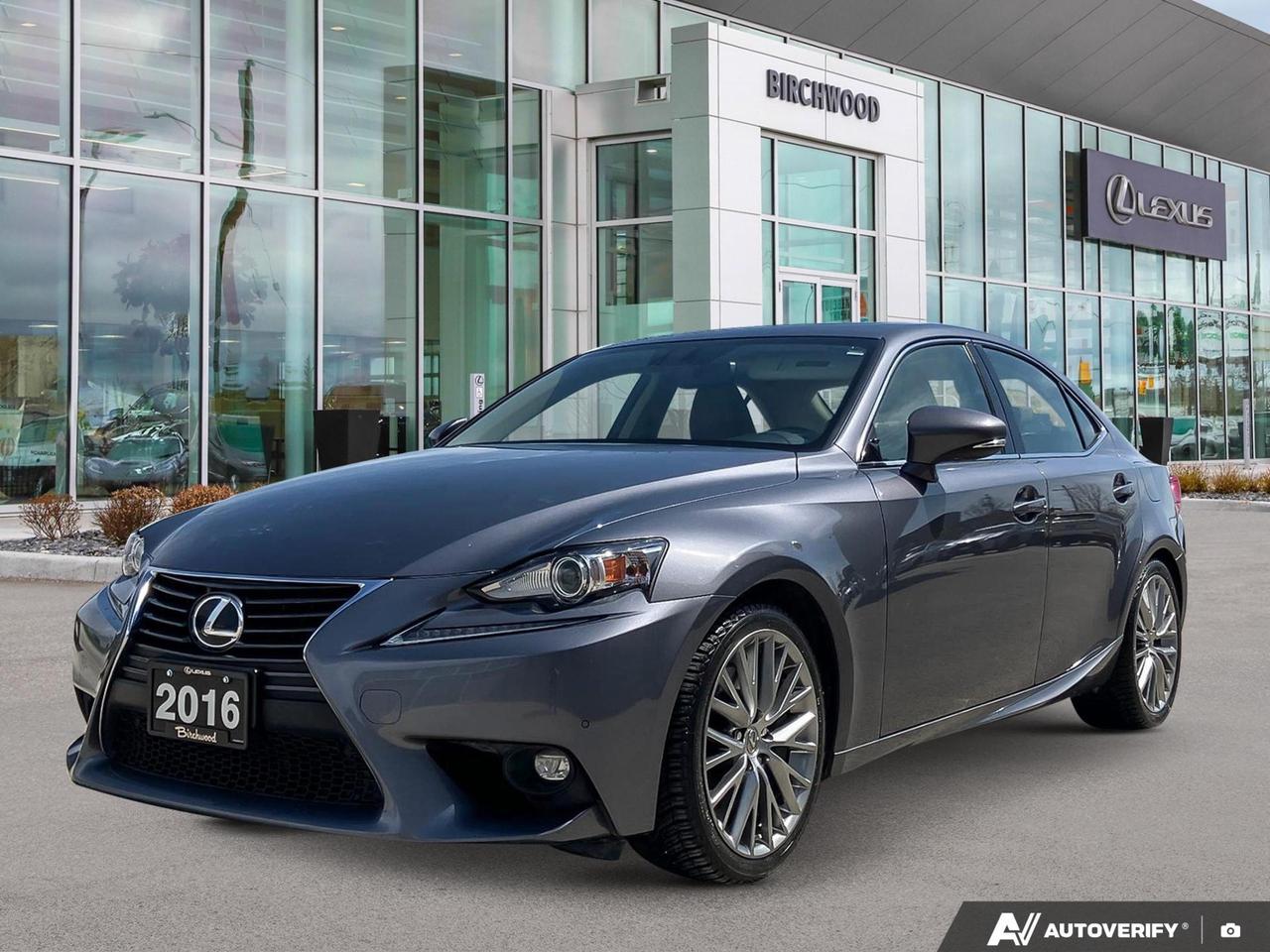 Local Vehicle!
Good Condition!
Key Features 

- All Wheel Drive 
- Dual Zone Automatic Climate Control 
- 8 Speakers 
- Heated Front Seats 
- Cruise Control 
- Push Button Start 
- Smart Key System 
- Multi Information Display 

And More!
Looking for a luxurious driving experience without the high price tag?

All our vehicles are fully inspected by Canadas top Lexus Technicians. Purchase your vehicle from the trusted experts.

No money down or trade-in required to purchase at this price.

Have a trade? Birchwood Lexus can pay you top dollar for your vehicle - trades of all makes and models are welcome.

* Financing Rates Advertised O.A.C * Flexible financing available on most years, makes, and models. Configure and customize your purchase online at www.birchwoodlexus.ca or call us today.

Local Phone: 204-25-LEXUS (53987)
Toll free Phone: 844-57-LEXUS (53987)

Dealer Permit #5499
Dealer permit #5499