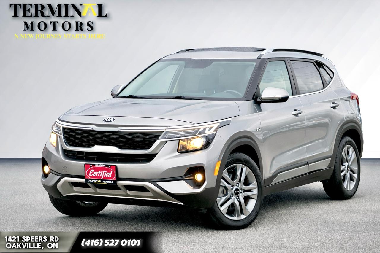 #SAFTEY CERTIFIED <br><div>#NO ACCIDENT
#DRIVE ASSIST PACKAGE

2021 KIA SELTOS EX AWD FULLY LOADED 

IN GREAT CONDITION INSIDE OUT THIS CAR RUNS, DRIVES & SMELLS AMAZING YOU MUST COME CHECK IT IN PERSON

113000 KMS 

FEATURES & HIGHLIGHTS 
-LEATHER SEATS 
-BACKUP CAMERA 
-APPLE CARPLAY/ ANDROID AUTO 
-BLUETOOTH 
-NAVIGATION 
-LANE KEEPING ASSIST 
-HEATED LEATHER SEATS 
-HEATED STEERING WHEEL 
-SUNROOF 
-ROOF RAILS 
-ALLOY RIMS 
-CRUISE CONTROL 
AND MORE 

BEING SOLD SAFETY CERTIFIED – INCLUDED IN THE PRICE!

FREE CARFAX REPORT AVAILABLE WITH EVERY VEHICLE

📞 Contact us today to book your appointment for viewing & test drive.

📍 TERMINAL MOTORS
📍 1421 Speers Rd, Oakville, ON
📞 (416) 527‑0101</div>