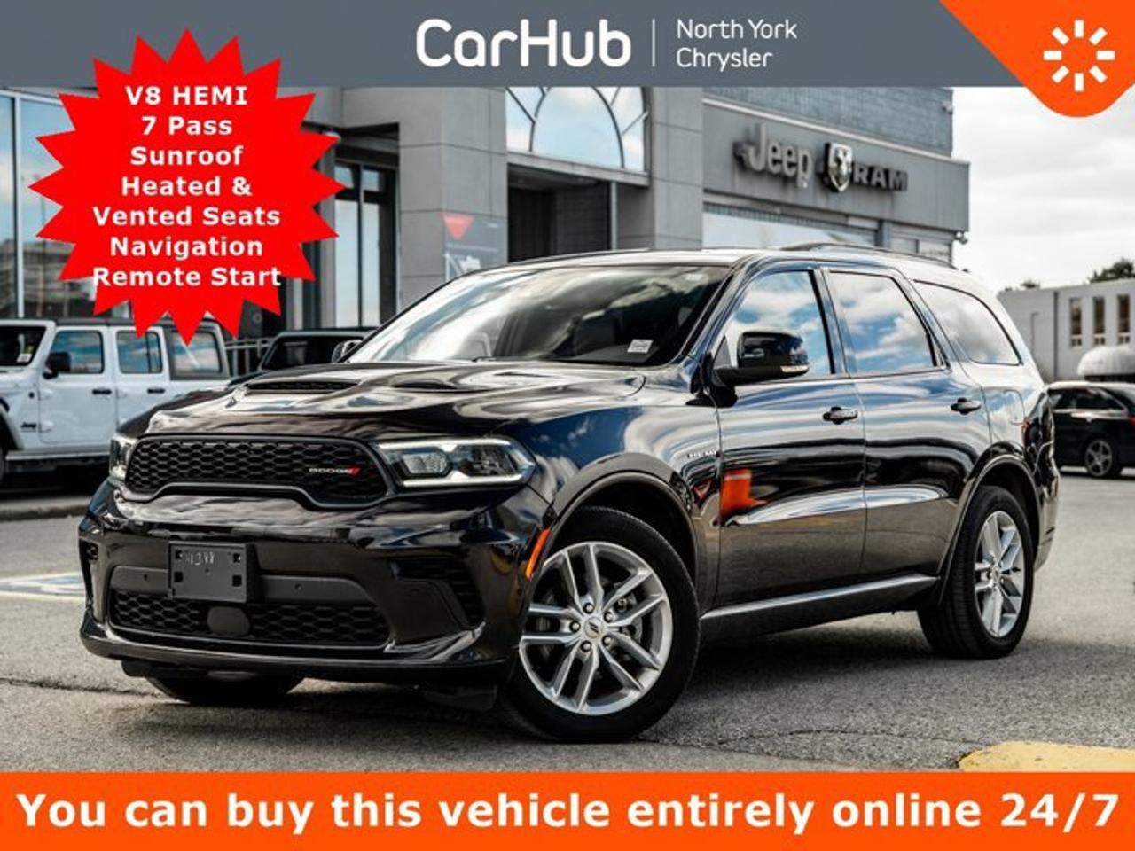 <p>This Dodge Durango boasts a Regular Unleaded V-8 5.7 L/345 engine powering this Automatic transmission. WHEELS: 20 X 8 FINE SILVER (STD), VITRA GREY/BLACK, NAPPA LEATHER-FACED BUCKET SEATS, TRANSMISSION: 8-SPEED TORQUEFLITE AUTOMATIC (STD).</p><p>This Dodge Durango Features the Following Options <br />QUICK ORDER PACKAGE 22T R/T -inc: Engine: 5.7L HEMI VVT V8 w/FuelSaver MDS, Transmission: 8-Speed TorqueFlite Automatic, 4 & 7-Pin Wiring Harness, Integrated Roof Rail Crossbars, Power 4-Way Driver & Passenger Lumbar Adjust, LED Auxiliary Low Beam w/Turn Signal, Power Sunroof, Auto-Dimming Exterior Driver Mirror, Dual Remote USB Charging Ports, Trailer Brake Control, Second-Row Heated Seats, Black Roof Rails, Class IV Hitch Receiver, Blind Spot w/Trailer Detection, Floor Console w/Leather Armrest, Power Multi-Function Manual Folding Mirrors, Power Tilt/Telescoping Steering Column, Exterior Mirrors w/Turn Signals, Power 8-Way Adjustable Front Seats w/Driver Memory, Front Ventilated Seats, Forward Collision Warning/Active Braking, Automatic High-Beam Headlamp Control, 115V Auxiliary Power Outlet - Centre Console, Exterior Mirrors w/Memory Settings, Adaptive Cruise Control w/Stop & Go, Leather-Wrapped Door Trim Panels, Radio/Driver Seat/Mirrors w/Memory , TIRES: 265/50R20 BSW AS LRR (STD), RED OXIDE, ENGINE: 5.7L HEMI VVT V8 W/FUELSAVER MDS (STD), Voice Activated Dual Zone Front Automatic Air Conditioning, Valet Function, Urethane Gear Shifter Material, Uconnect Connected Travel & Traffic Services Real-Time Traffic Display, Trunk/Hatch Auto-Latch, Trip Computer.</p><p>Drive Happy with CarHub</p><p>*** All-inclusive, upfront prices -- no haggling, negotiations, pressure, or games</p><p>*** Purchase or lease a vehicle and receive a $1000 CarHub Rewards card for service.</p><p>*** Purchase this vehicle fully online on CarHub websites</p><p> </p><p>Transparency Statement<br />Online prices and payments are for finance purchases -- please note there is a $850 finance/lease fee. Cash purchases for used vehicles have a $2,350 surcharge (the finance price + $2,350), however cash purchases for new vehicles only have tax and licensing extra -- no surcharge. NEW vehicles priced at over $100,000 including add-ons or accessories are subject to the additional federal luxury tax. While every effort is taken to avoid errors, technical or human error can occur, so please confirm vehicle features, options, materials, and other specs with your CarHub representative. This can easily be done by calling us or by visiting us at the dealership. CarHub used vehicles come standard with 1 key. If we receive more than one key from the previous owner, we include them with the vehicle. Additional keys may be purchased at the time of sale. Ask your Product Advisor for more details. Payments are only estimates derived from a standard term/rate on approved credit. Terms, rates and payments may vary. Prices, rates and payments are subject to change without notice. Please see our website for more details.</p>
