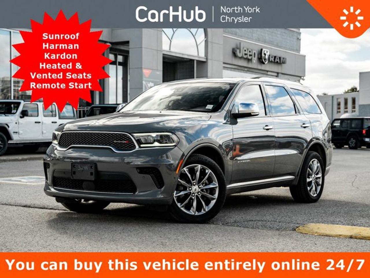 Used 2024 Dodge Durango Citadel AWD Sunroof Harman Kardon Heated Vented Seats Remote Start for sale in Thornhill, ON
