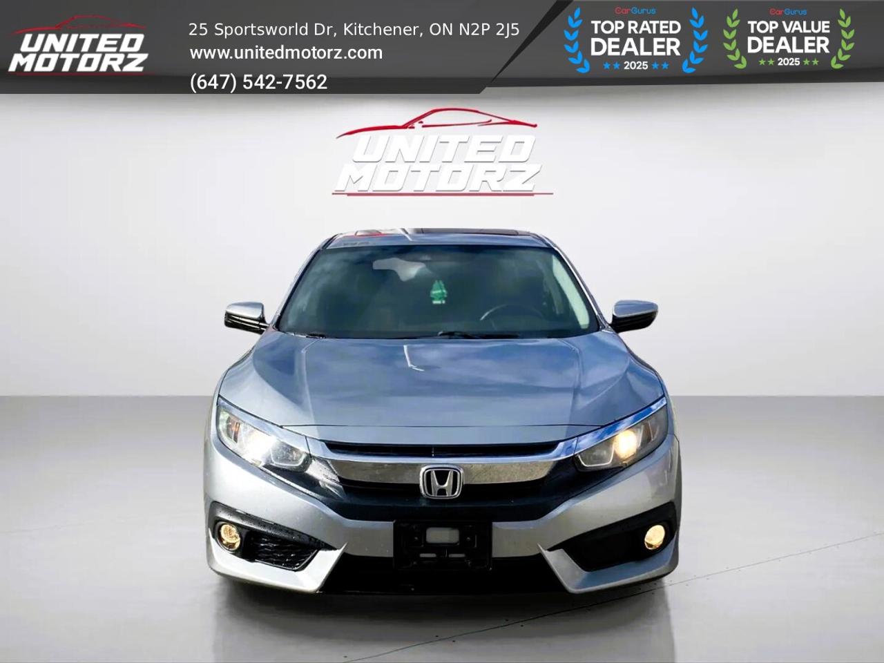 2016 Honda Civic EX-T Honda Sensing Pkg.~SAFETY CERTIFIED~19 Servic Photo