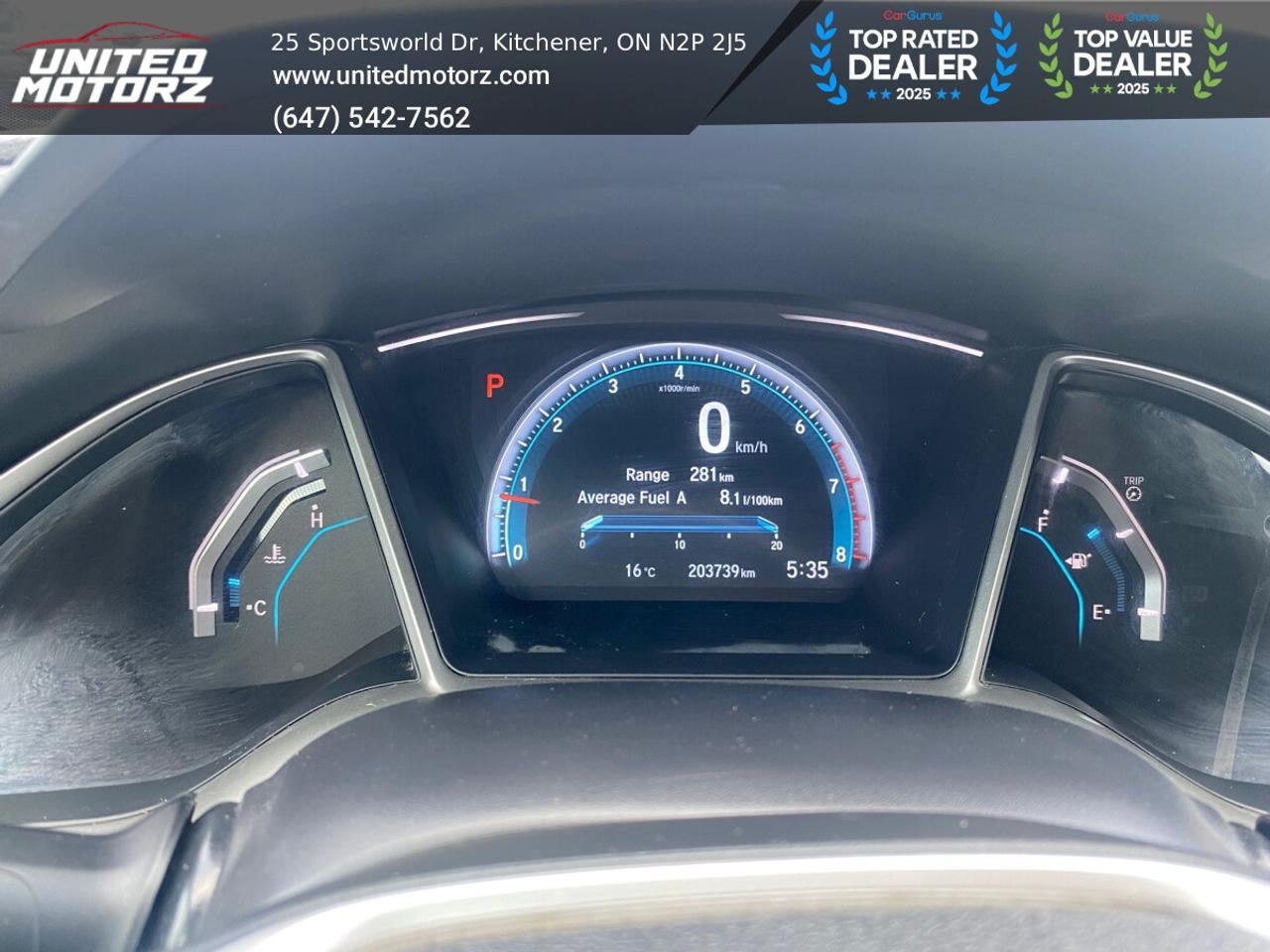 2016 Honda Civic EX-T Honda Sensing Pkg.~SAFETY CERTIFIED~19 Servic Photo