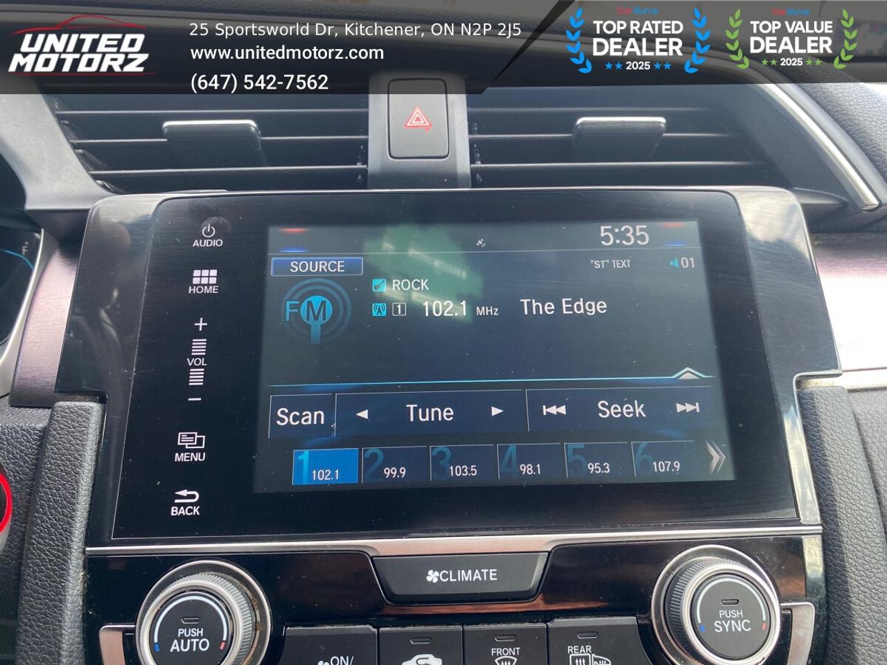 2016 Honda Civic EX-T Honda Sensing Pkg.~SAFETY CERTIFIED~19 Servic Photo