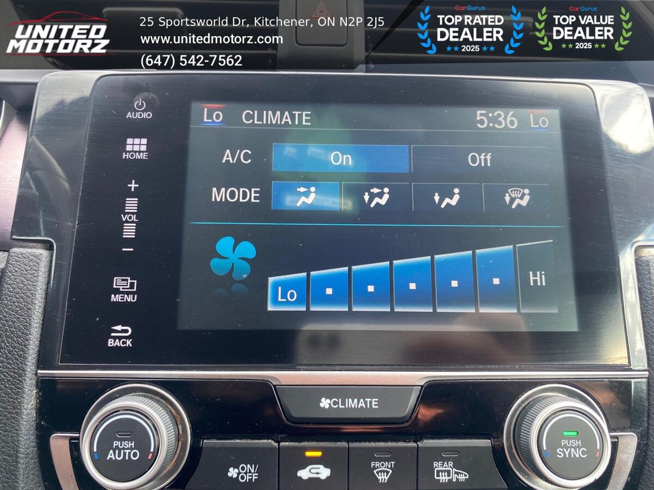 2016 Honda Civic EX-T Honda Sensing Pkg.~SAFETY CERTIFIED~19 Servic Photo