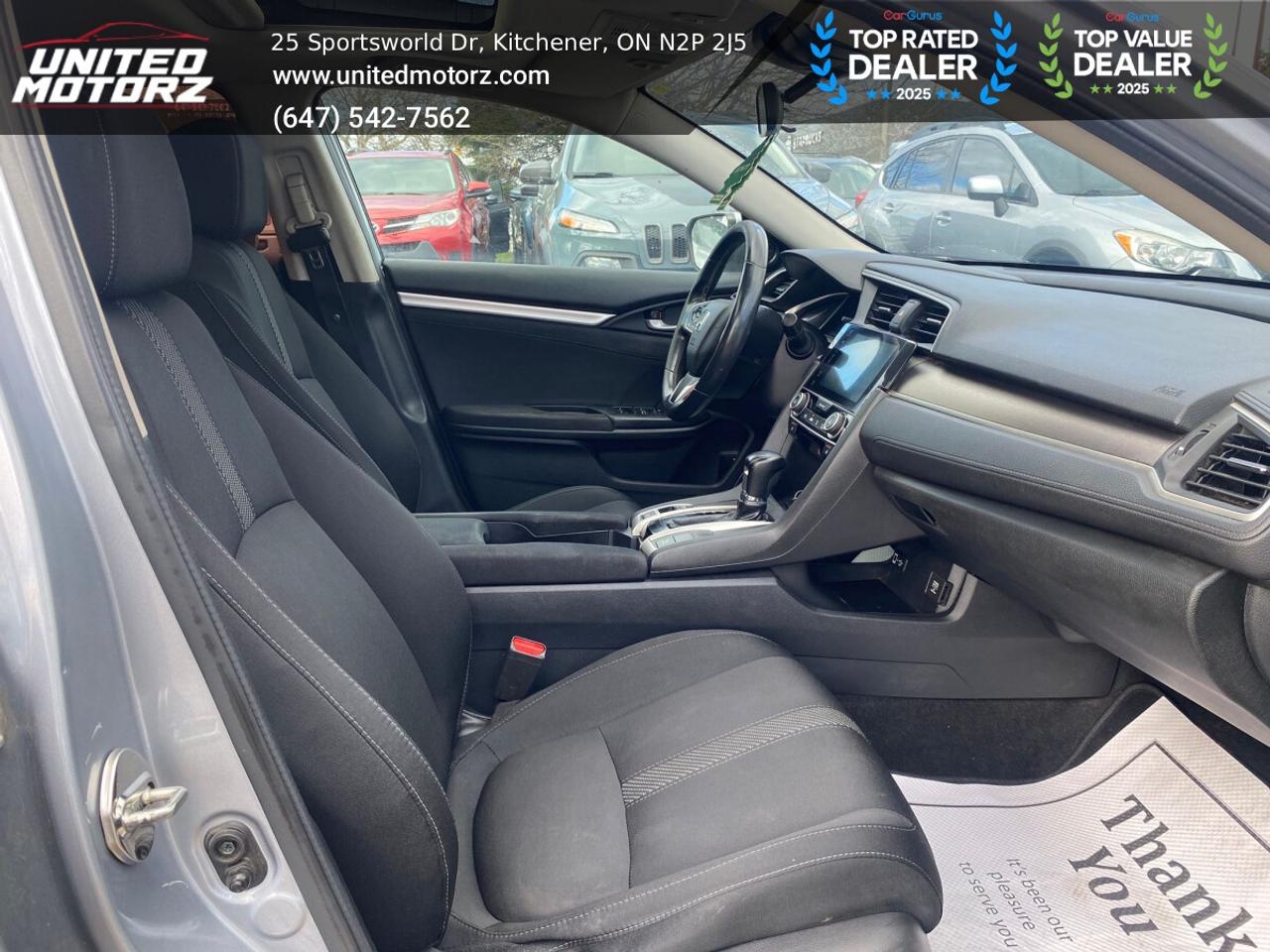 2016 Honda Civic EX-T Honda Sensing Pkg.~SAFETY CERTIFIED~19 Servic Photo