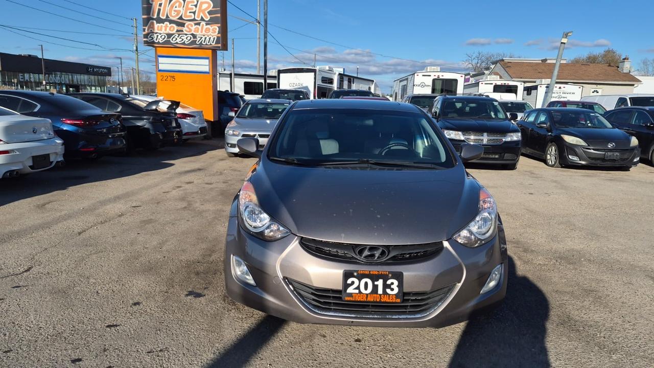 2013 Hyundai Elantra GLS, AUTO, NO ACCIDENTS, 174KMS, ALLOYS, CERT Photo