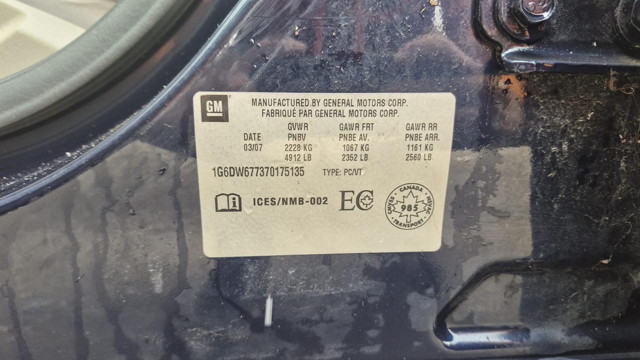 2007 Cadillac STS SEDAN, V6, GREAT SHAPE, ONLY 174KMS. CERTIFIED Photo