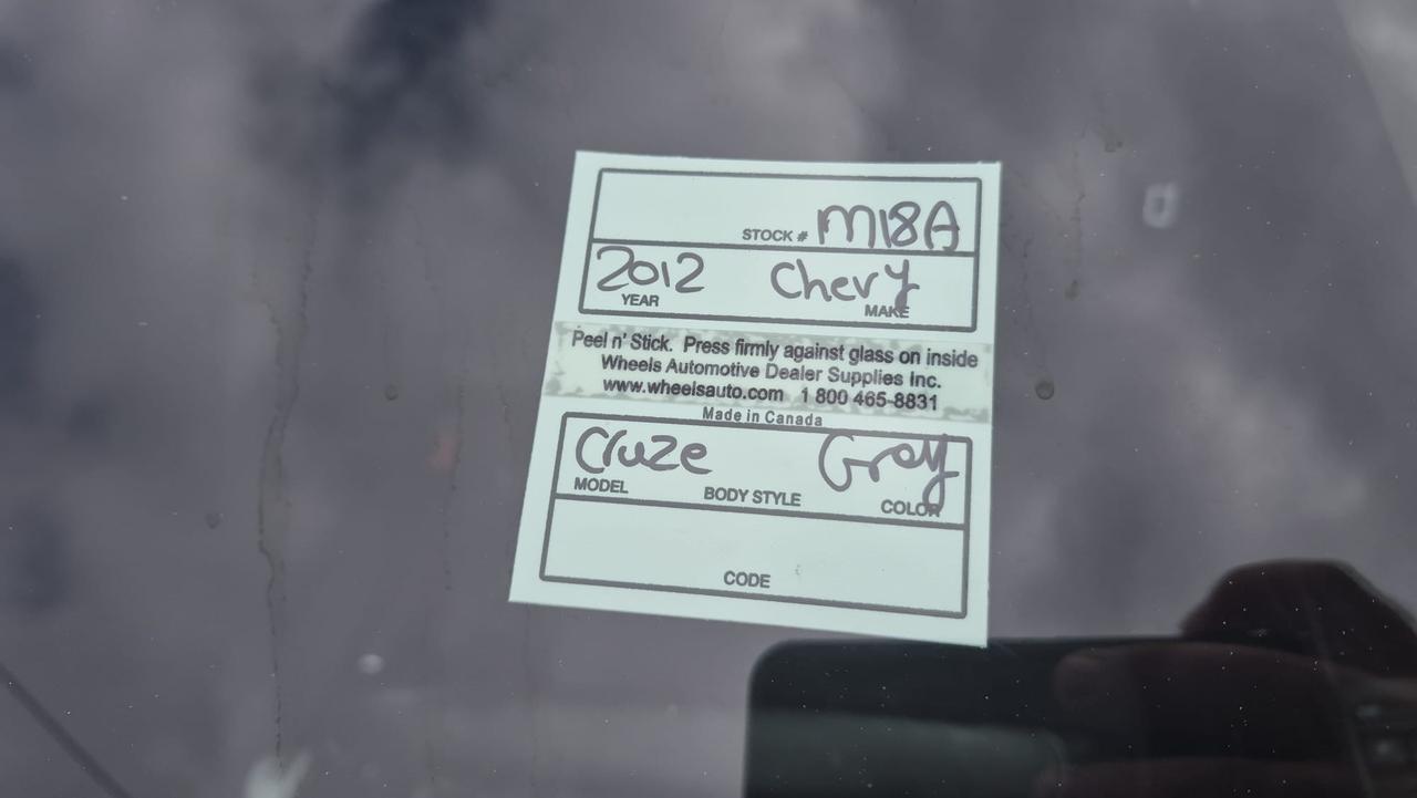 2012 Chevrolet Cruze LT TURBO, AUTO, SEDAN, ONLY 107KMS, CERTIFIED Photo