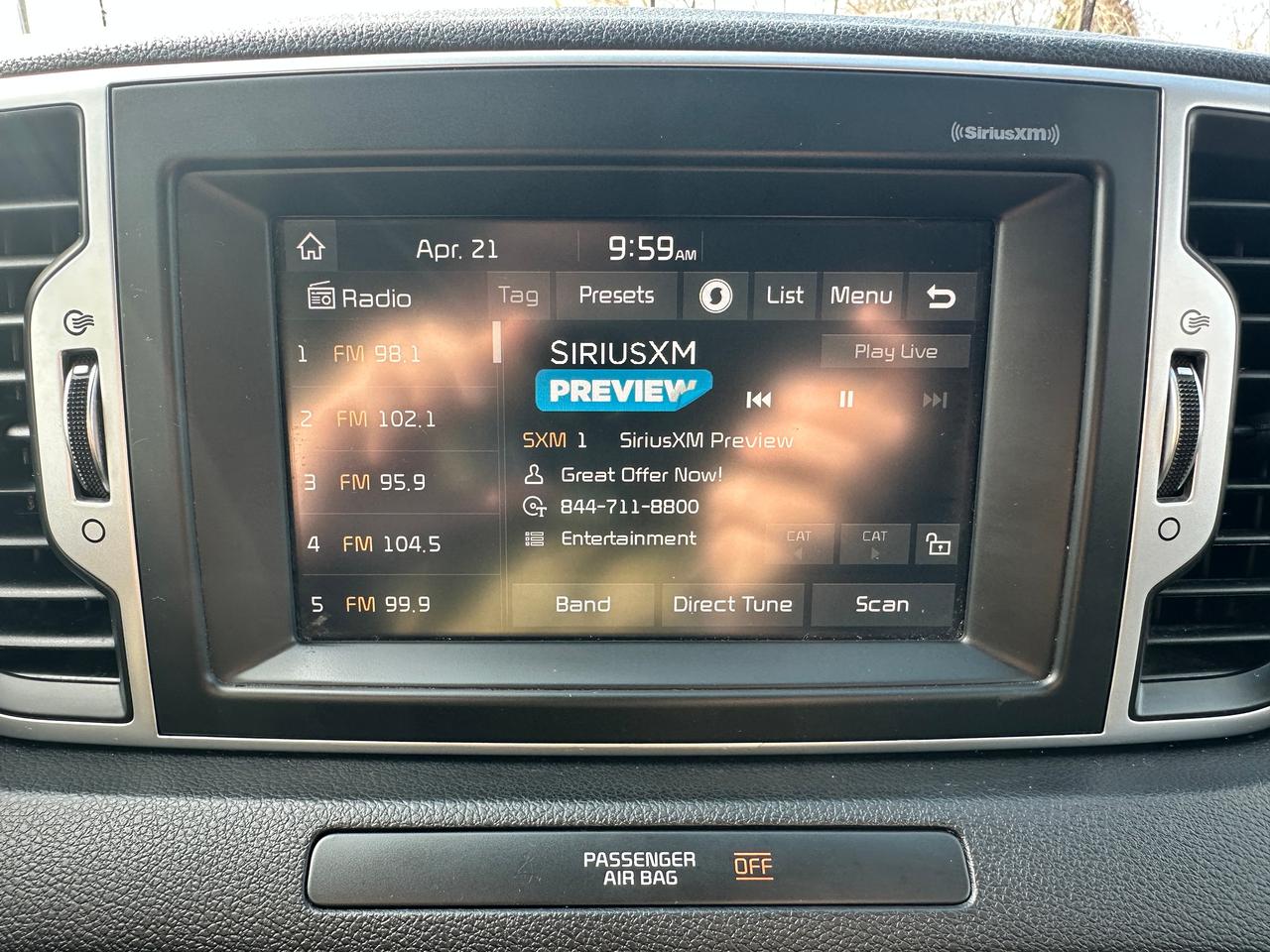 2017 Kia Sportage EX HTD-Cloth Bluetooth FM/XM BackupCam CarPlay A/C Photo