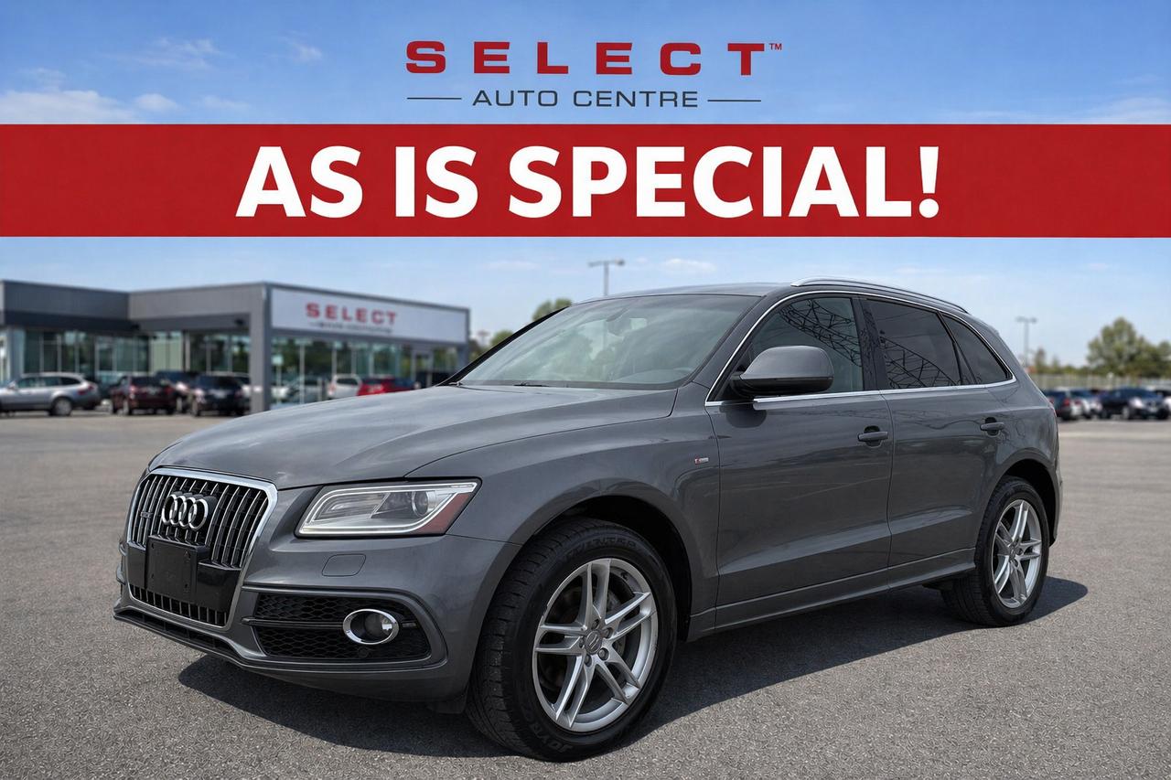 <p data-start=289 data-end=485>Looking for a <strong data-start=303 data-end=334>stylish, capable luxury SUV</strong> at an unbeatable price? This <strong data-start=364 data-end=393>2013 Audi Q5 Premium Plus</strong> delivers the perfect blend of <strong data-start=424 data-end=484>German engineering, comfort, and all-weather performance</strong>.</p><p data-start=487 data-end=699>Finished in a sleek <strong data-start=507 data-end=524>grey exterior</strong> with a refined <strong data-start=540 data-end=558>black interior</strong>, this Q5 offers a premium driving experience with <strong data-start=609 data-end=660>Audi&rsquo;s legendary Quattro All-Wheel Drive system</strong>&mdash;perfect for Canadian roads year-round.</p><p data-start=701 data-end=782>With <strong data-start=706 data-end=720>213,202 km</strong>, this SUV is priced accordingly and ready for its next owner.</p><hr data-start=784 data-end=787><h3 data-section-id=yk5214 data-start=789 data-end=813><span role=text>🔥 <strong data-start=796 data-end=813>Top Features:</strong></span></h3><ul data-start=814 data-end=1145><li data-section-id=1vskgjd data-start=814 data-end=886>✔️ <strong data-start=819 data-end=843>Premium Plus Package</strong> &ndash; Elevated luxury with upgraded finishes</li><li data-section-id=og4b9s data-start=887 data-end=955>✔️ <strong data-start=892 data-end=914>Quattro AWD System</strong> &ndash; Confident handling in all conditions</li><li data-section-id=wl2lqm data-start=956 data-end=1021>✔️ <strong data-start=961 data-end=987>Automatic Transmission</strong> &ndash; Smooth and effortless driving</li><li data-section-id=so9bjd data-start=1022 data-end=1087>✔️ <strong data-start=1027 data-end=1048>Spacious Interior</strong> &ndash; Comfortable for passengers & cargo</li><li data-section-id=crlu8p data-start=1088 data-end=1145>✔️ <strong data-start=1093 data-end=1115>Audi Build Quality</strong> &ndash; Proven German engineering</li></ul><hr data-start=1147 data-end=1150><h3 data-section-id=1hvta6n data-start=1152 data-end=1209><span role=text>🛠️ <strong data-start=1160 data-end=1209>Important &ndash; AS IS Sale (Required Disclosure):</strong></span></h3><p data-start=1210 data-end=1403>This vehicle is being sold <strong data-start=1237 data-end=1248>&ldquo;as is&rdquo;</strong>, unfit, not e-tested, and is <strong data-start=1278 data-end=1402>not represented as being in a roadworthy condition, mechanically sound, or maintained at any guaranteed level of quality</strong>.</p><p data-start=1405 data-end=1630>The vehicle <strong data-start=1417 data-end=1472>may not be fit for use as a means of transportation</strong> and <strong data-start=1477 data-end=1539>may require substantial repairs at the purchaser&rsquo;s expense</strong>. It <strong data-start=1544 data-end=1629>may not be possible to register the vehicle to be driven in its current condition</strong>.</p><hr data-start=1632 data-end=1635><h3 data-section-id=r0ltwb data-start=1637 data-end=1680><span role=text>📍 <strong data-start=1644 data-end=1680>Why Buy From Select Auto Centre?</strong></span></h3><ul data-start=1681 data-end=1777><li data-section-id=1p1brd5 data-start=1681 data-end=1709>Trusted local dealership</li><li data-section-id=9z1f12 data-start=1710 data-end=1737>Strong customer reviews</li><li data-section-id=9pn5p1 data-start=1738 data-end=1777>Transparent, no-pressure experience</li></ul>