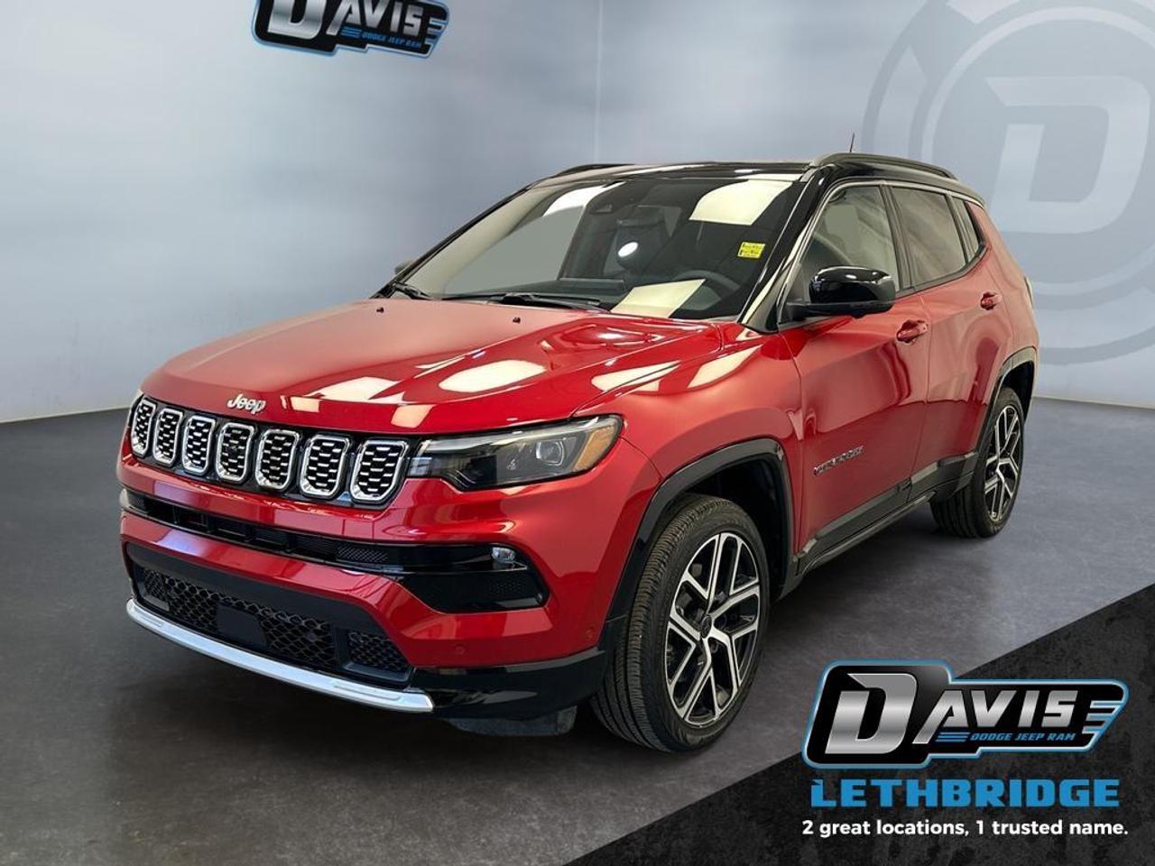 Used 2025 Jeep Compass Limited Heated Seats and Wheel, Select - Terrain for sale in Lethbridge, AB