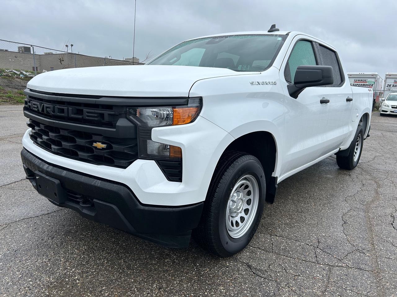<p>Built to Tackle Tough Canadian Terrain with Power, Durability, and Advanced 4x4 Capability in the 2024 Chevrolet Silverado 1500 Work Truck</p><p>The 2024 Chevrolet Silverado 1500 Work Truck is engineered for drivers who demand strength and reliability on every job site and off-road adventure. Powered by a robust 5.3L V8 engine paired with an 8-speed automatic transmission, this truck delivers impressive towing capacity and confident acceleration, making it ideal for hauling heavy loads or navigating challenging terrain. Its 4x4 drivetrain ensures superior traction and control in all weather conditions, whether you&rsquor;re driving through snow-covered roads or rugged trails.</p><p>Built with the hardworking individual in mind, the Silverado 1500&rsquor;s durable chassis and suspension system provide a smooth ride even under heavy payloads. The Work Truck trim, featuring the Preferred Equipment Group 1WT, focuses on functionality and efficiency, offering keyless entry for quick access and traction control to maintain stability on slippery surfaces. Finished in a clean white exterior, this large pickup stands out with a commanding presence while offering practical versatility for both work and weekend activities. For those who need a dependable partner that combines power, toughness, and smart features, this Silverado 1500 is ready to get the job done.</p><p></p>&zwnj;