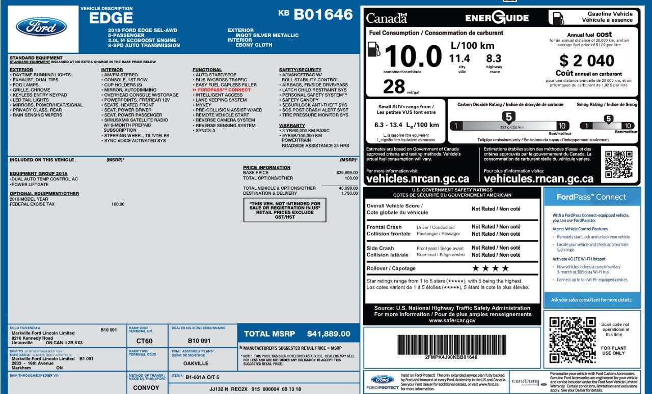 2019 Ford Edge SEL AWD Photo