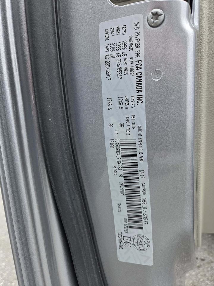 2018 Dodge Grand Caravan SXT 2WD Photo