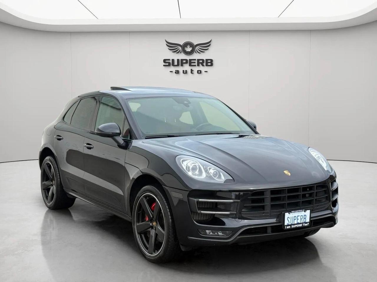 2015 Porsche Macan TURBO   NO ACCIDENT   BOSE SOUND   RED INTERIOR Photo2