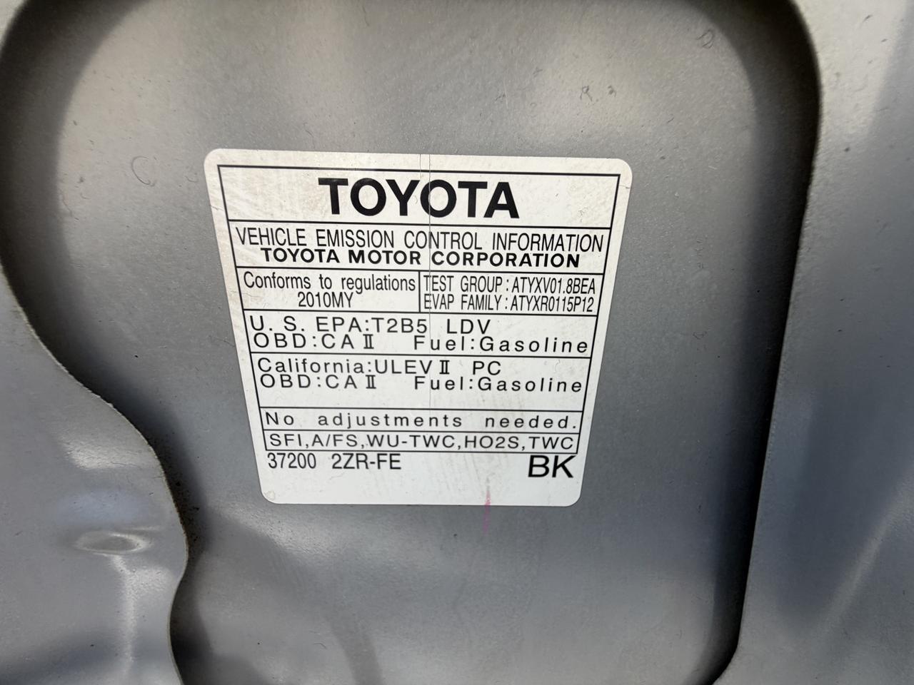 2010 Toyota Corolla AUTO !! YES ONLY 87817 KMS !!! FULLY CERTIFIED !!! Photo