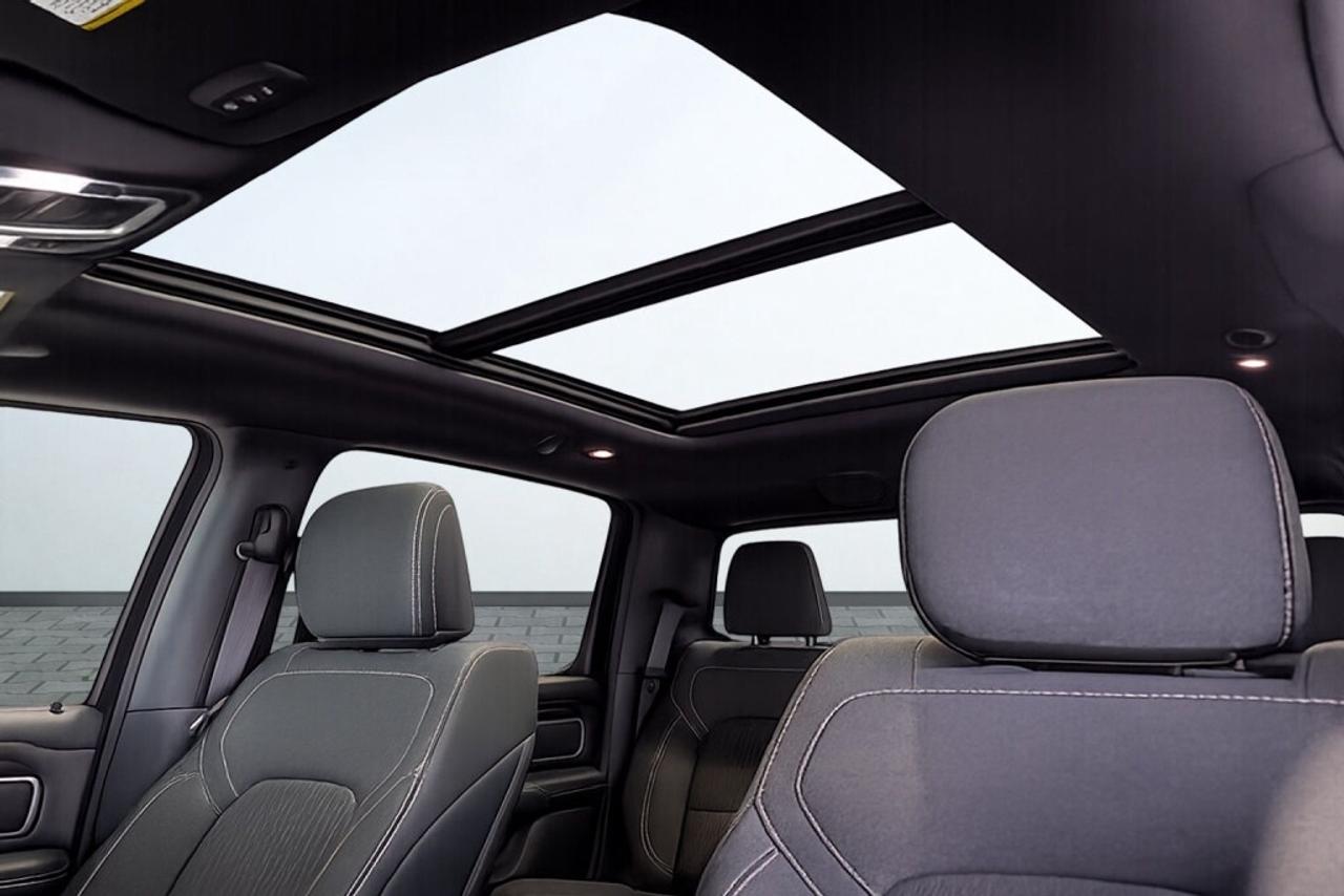 2019 RAM 1500 Loaded Ram Big Horn   Pano Roof   Rambox   Running Photo