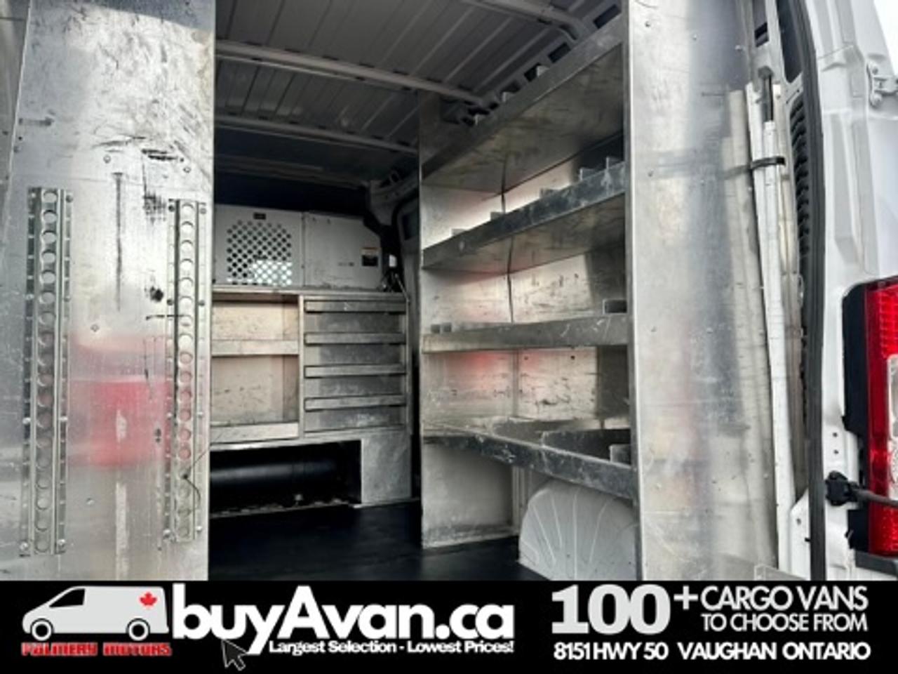 2017 RAM ProMaster Cargo Van Promaster 2500 136WB HR + Racks shelves Divider Photo