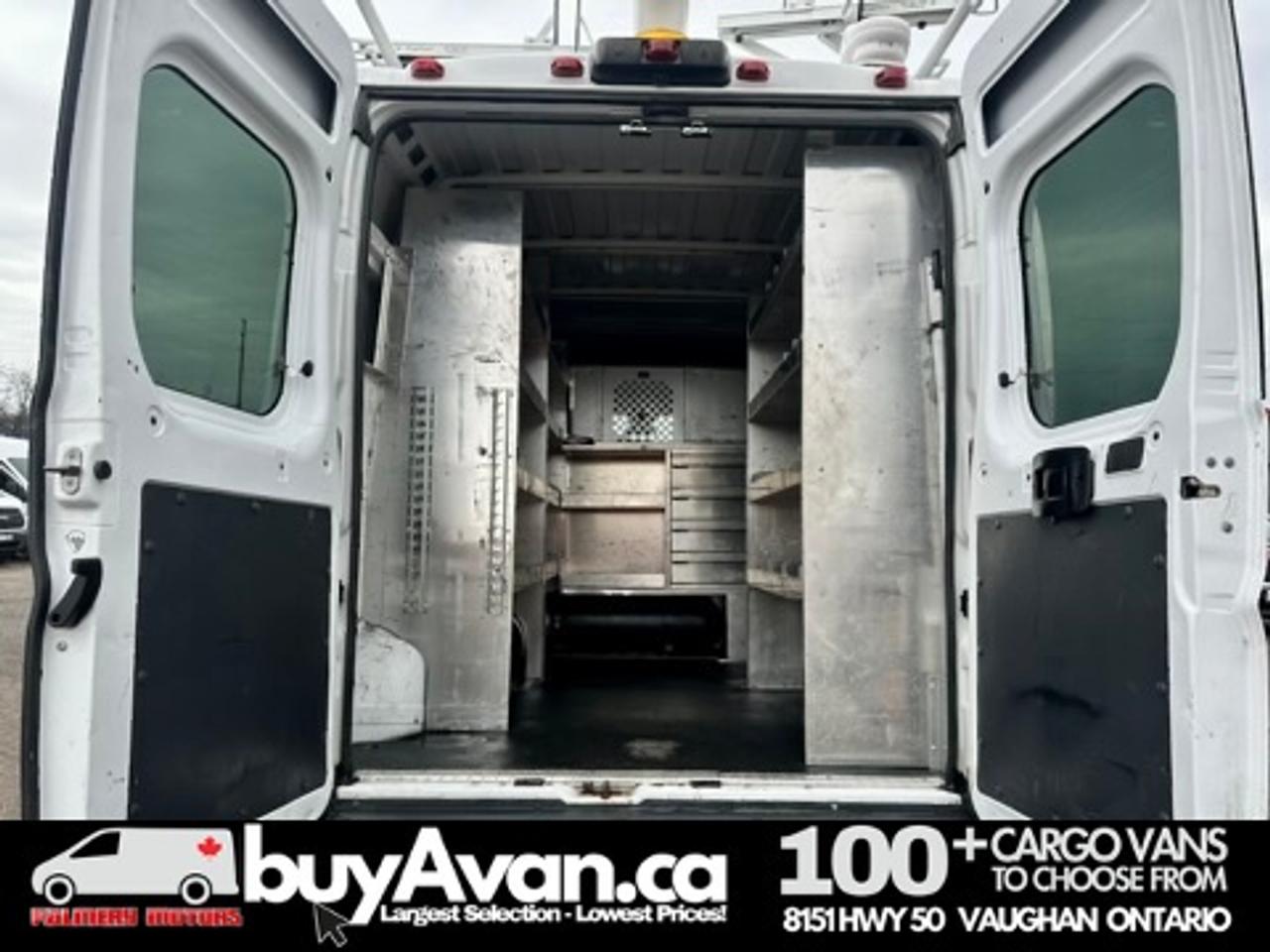 2017 RAM ProMaster Cargo Van Promaster 2500 136WB HR + Racks shelves Divider Photo