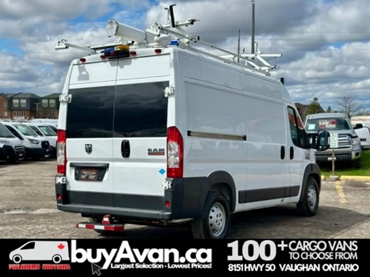 2017 RAM ProMaster Cargo Van Promaster 2500 136WB HR + Racks shelves Divider Photo