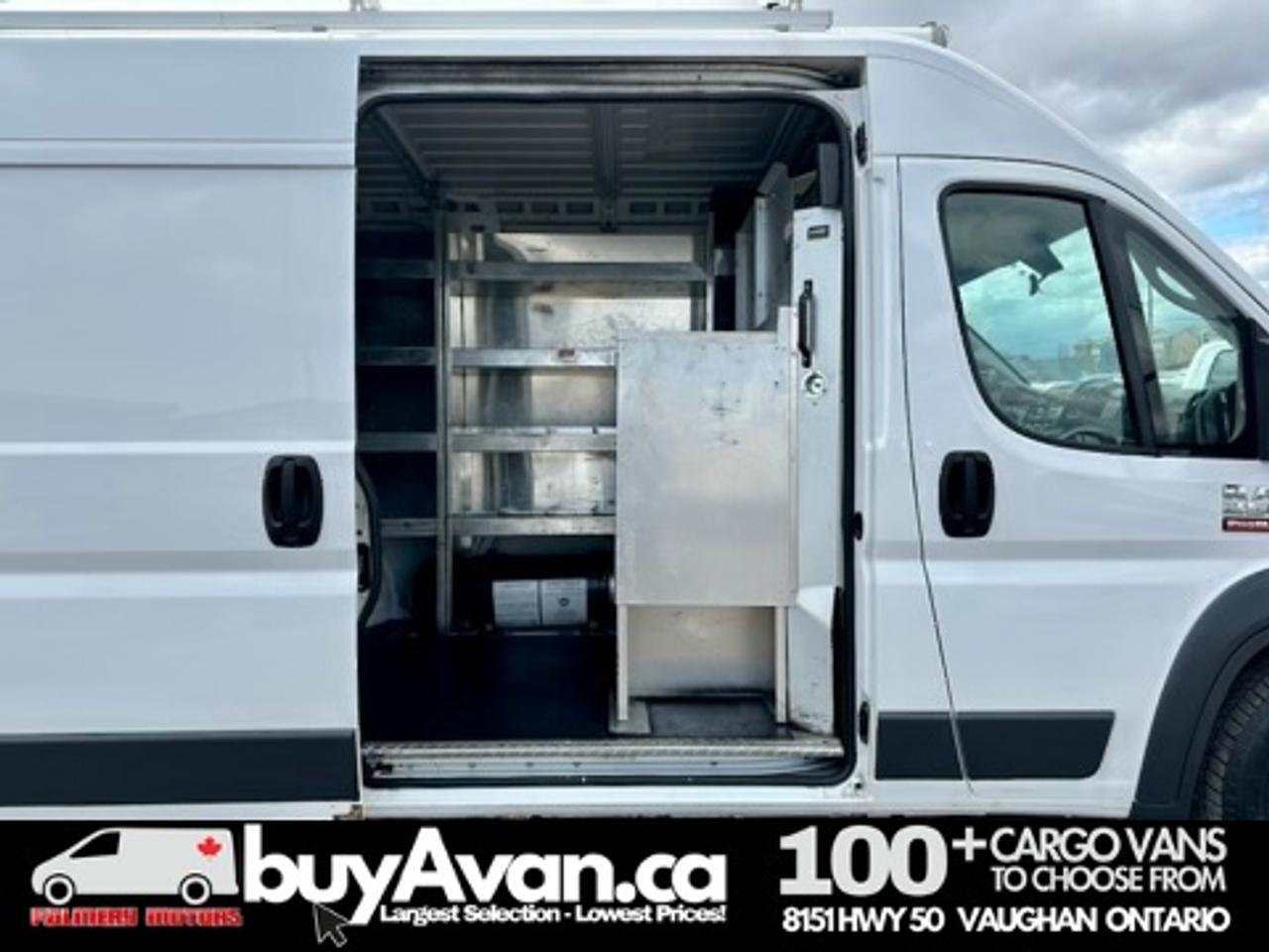 2017 RAM ProMaster Cargo Van Promaster 2500 136WB HR + Racks shelves Divider Photo
