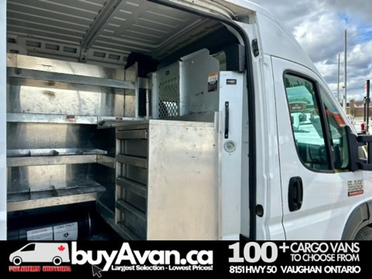 2017 RAM ProMaster Cargo Van Promaster 2500 136WB HR + Racks shelves Divider Photo