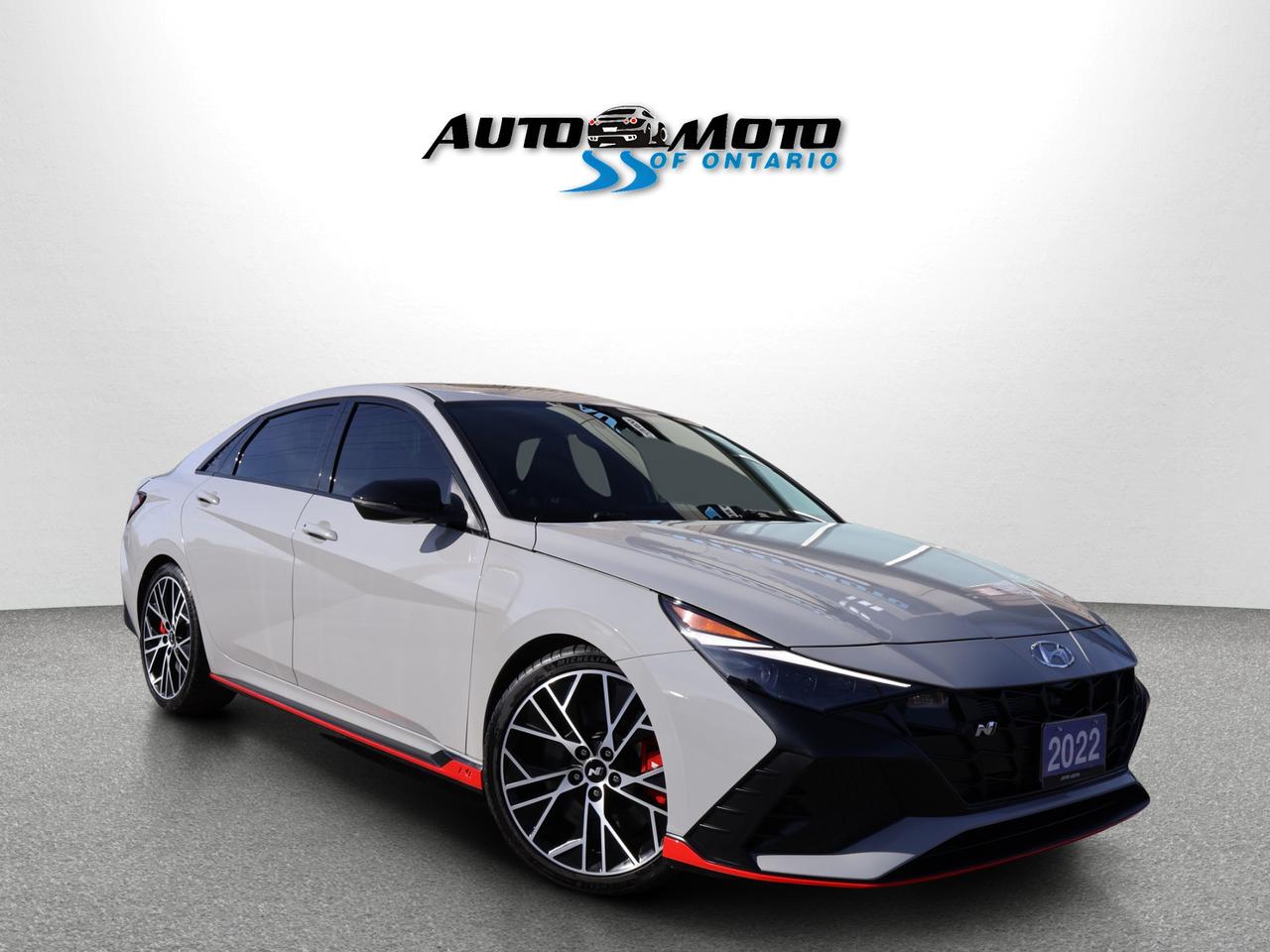2022 Hyundai Elantra N CERTIFIED *SERVICE RECORDS* CAMERA NAV BLUETOOTH LEATHER HEATED SEATS SUNROOF CRUISE ALLOYS Photo
