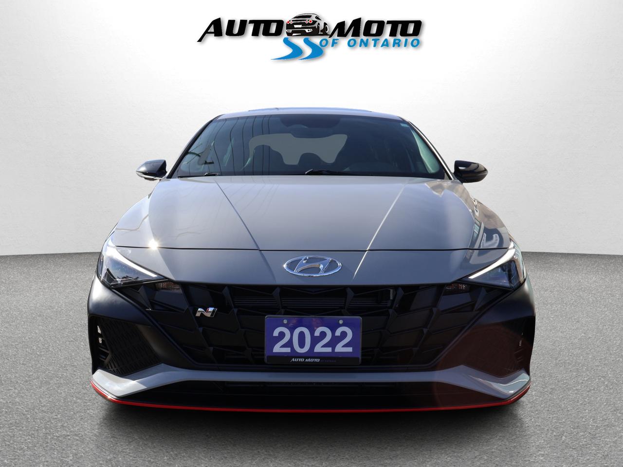 2022 Hyundai Elantra N CERTIFIED *SERVICE RECORDS* CAMERA NAV BLUETOOTH LEATHER HEATED SEATS SUNROOF CRUISE ALLOYS Photo