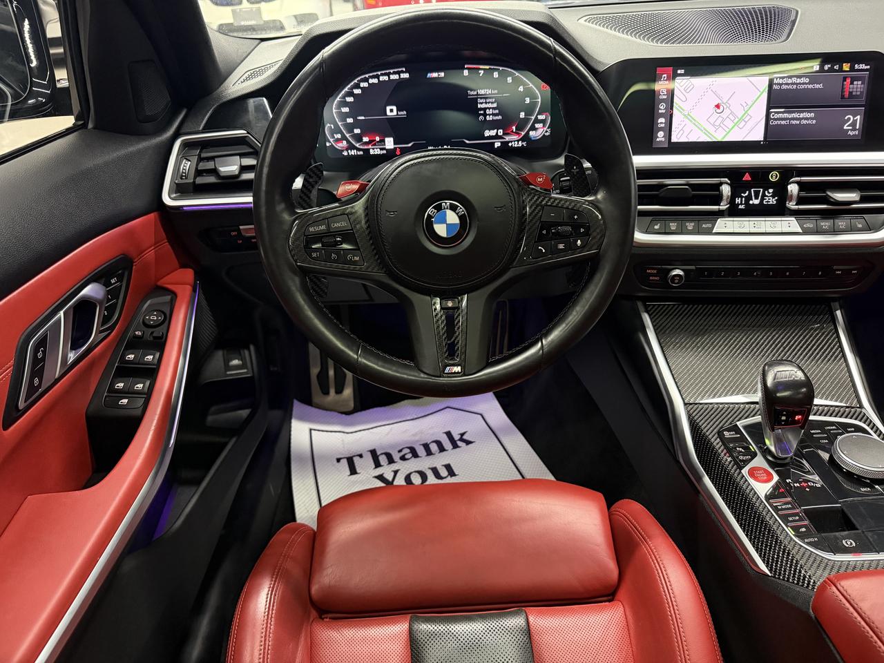 2022 BMW M3 COMPETITION|MXDRIVE|RED INT.|CARBON INT.|NAV|BSM| Photo