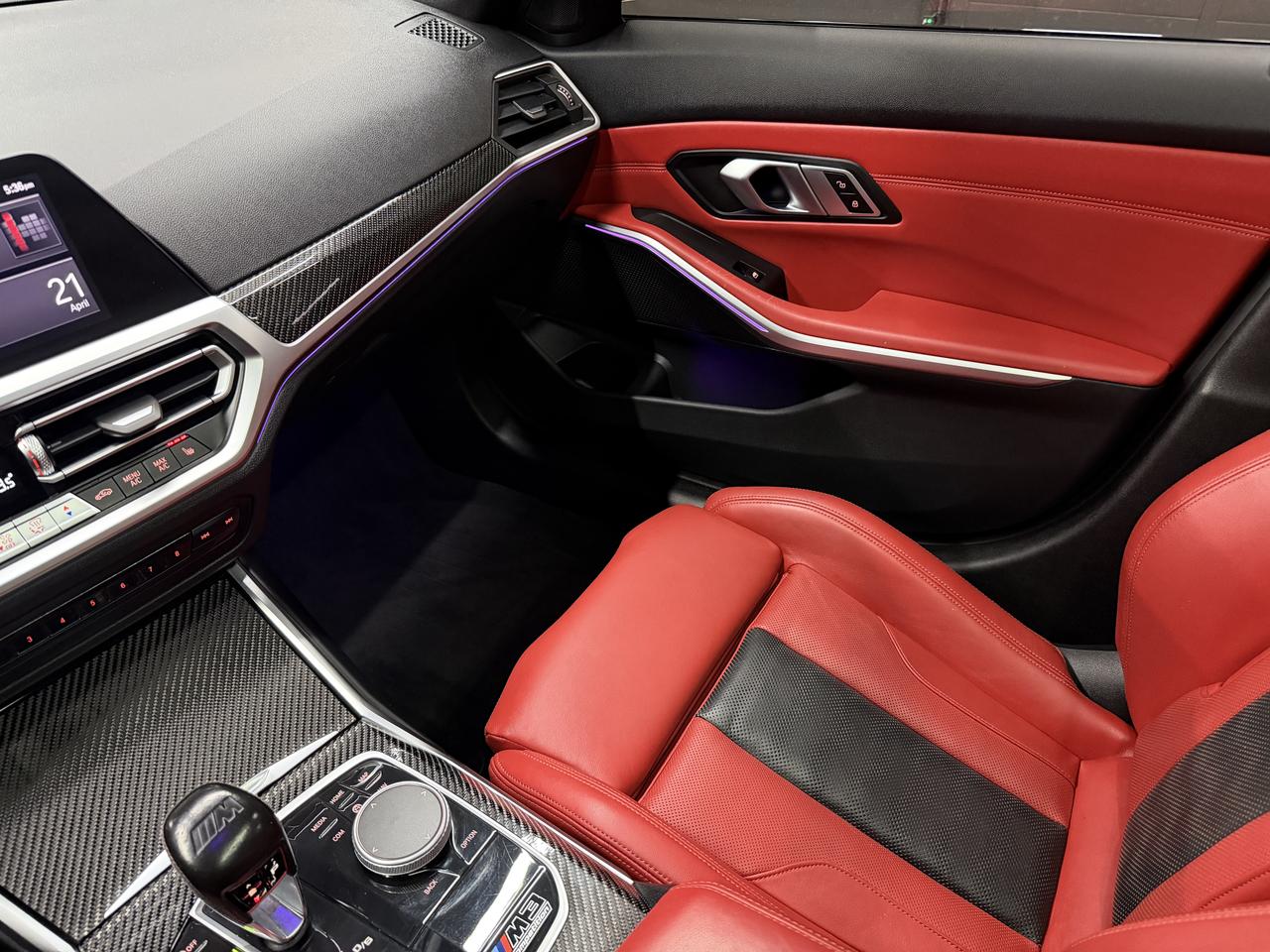 2022 BMW M3 COMPETITION|MXDRIVE|RED INT.|CARBON INT.|NAV|BSM| Photo