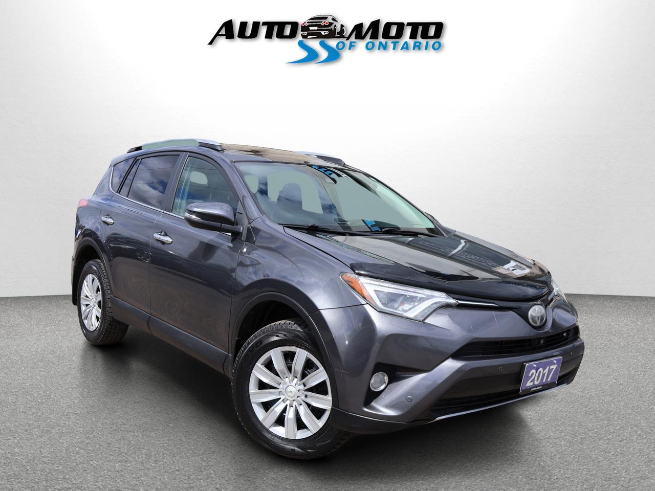 Used 2017 Toyota RAV4 LIMITED AWD CERTIFIED *ACCIDENT FREE*2nd WINTER* CAMERA NAV BLUETOOTH LEATHER HEATED SEATS SUNROOF CRUISE ALLOYS for sale in Burlington, ON