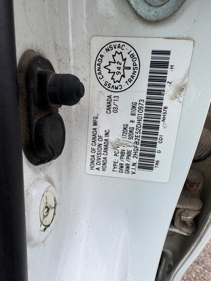 2013 Honda Civic EX, RUNS WELL, MANUAL, AS IS SPECIAL Photo