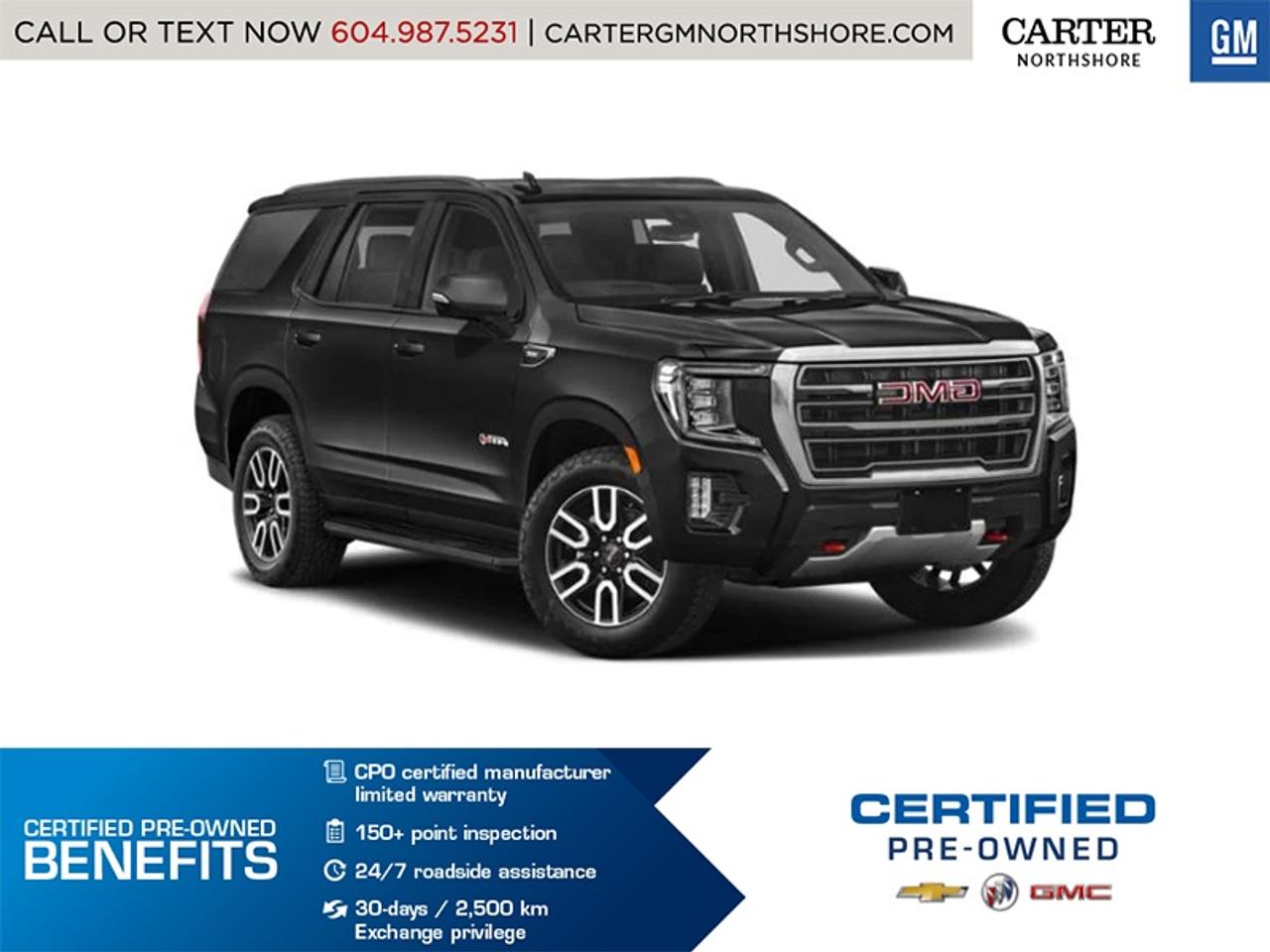 Used 2023 GMC Yukon AT4/SUNROOF/WIRELESS CHARGING/GOOGLE BUILT-IN for sale in North Vancouver, BC