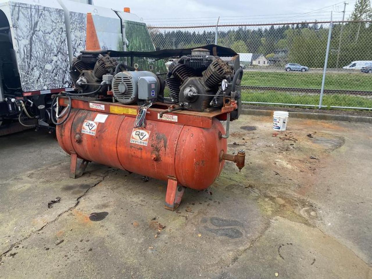 2000 Baldor Air Compressor (Non Runner), 2 cylinder, orange exterior. This item is currently OFFSITE. You must register an appointment with our office to schedule an offsite viewing. Appointments must be made a minimum of one business day in advance (and as defined by the days that Repo.com is open for business) before your appointment can be scheduled and confirmed. We may, at our own discretion, instead opt to transport smaller items to Repo.coms main yard for viewing purposes.  $1.00 plus $375 processing fee, $376.00 total payment obligation before taxes.   Listing report, warranty, contract commitment cancellation fee, financing available on approved credit (some limitations and exceptions may apply). All above specifications and information is considered to be accurate but is not guaranteed and no opinion or advice is given as to whether this item should be purchased. We do not allow test drives due to theft, fraud, acts of vandalism and undetectable impaired driving. Instead we provide the following benefits: Complimentary Warranty (with options to extend), Limited Money Back Satisfaction Guarantee on Fully Completed Contracts, Contract Commitment Cancellation, and an Open-Ended Sell-Back Option. Ask seller for details or call 604-522-REPO(7376) to confirm listing availability.