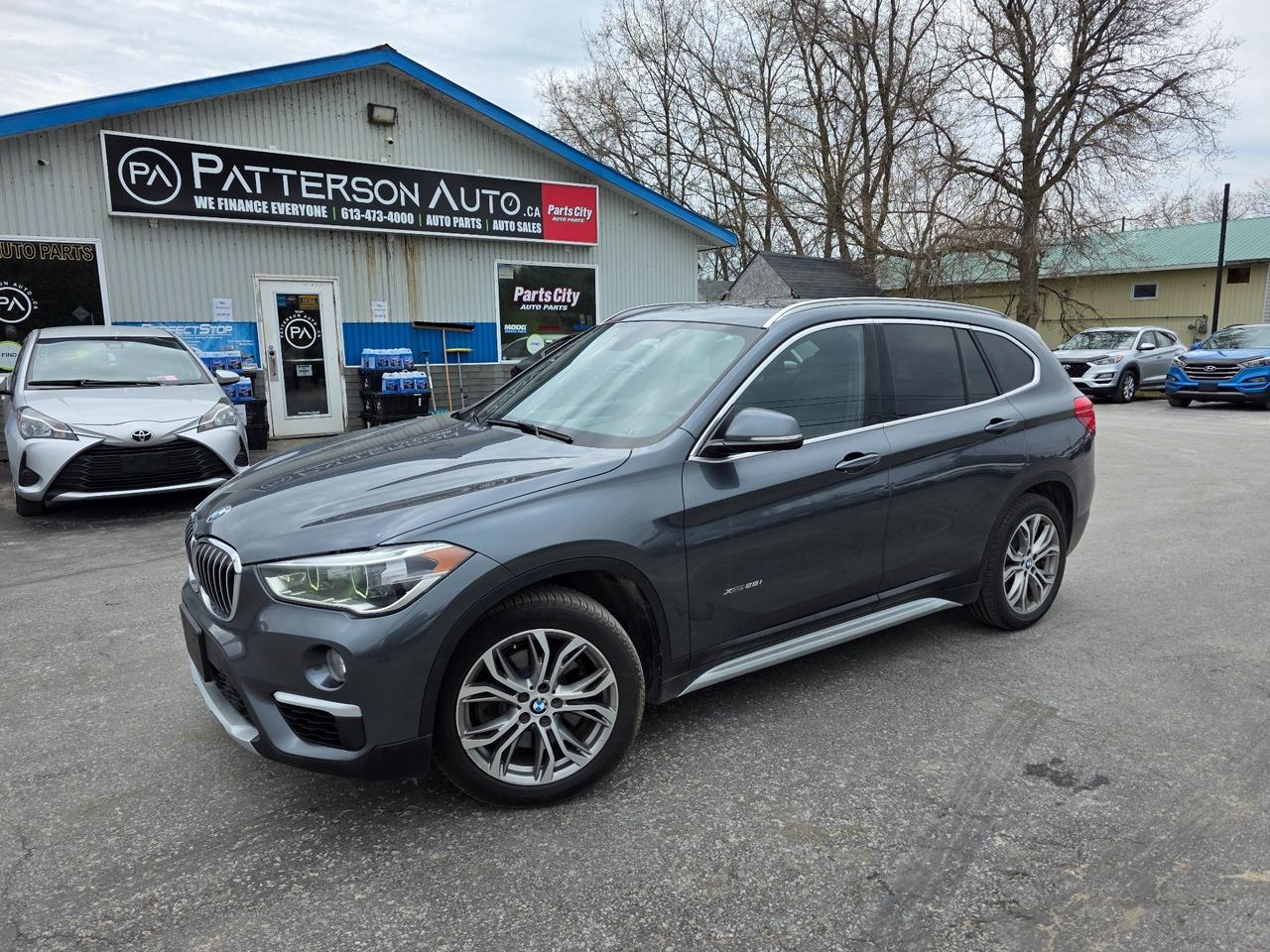 CLEAN CARFAX - DEALER SERVICED - WE FINANCE Discover the thrill of driving in the 2017 BMW X1 28i xDrive, now available at Patterson Auto Sales. This pre-owned SUV blends luxury and performance with its powerful 2.0L L4 DOHC 16V engine, delivering a dynamic experience on every journey. Step inside to enjoy premium leather seating that offers comfort and sophistication. With BMWs renowned xDrive all-wheel-drive system, youll be ready for any road ahead. Elevate your drivevisit us today and experience the perfect combination of style, versatility, and performance.