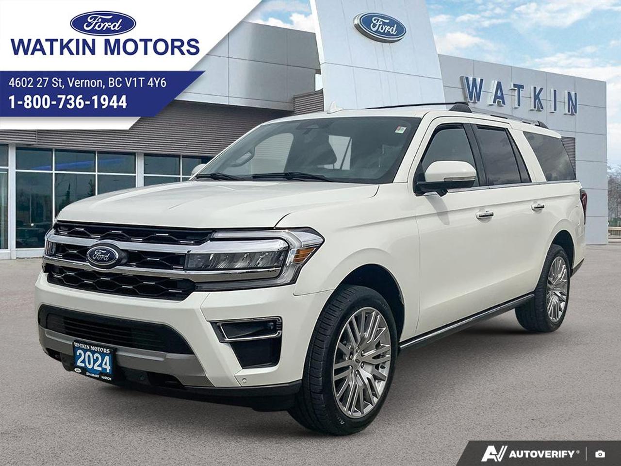 Used 2024 Ford EXPEDITION LIMITED MAX 7 PASSENGER for sale in Vernon, BC