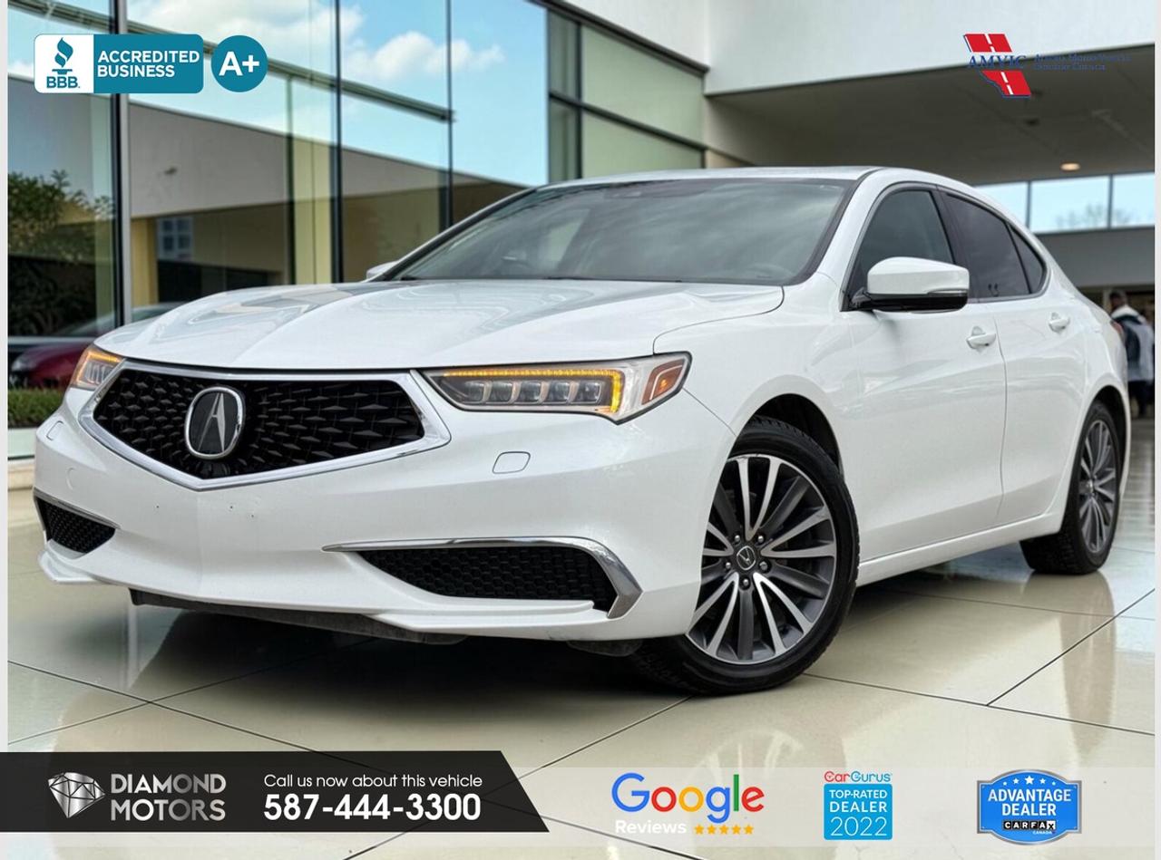 CLEARANCE PRICED  PRICED TO MOVE <br/> LIMITED TIME at Diamond Motors <br/> Drive away with a FREE 1-Year Warranty + low payments included at Listed Price. T&Cs Apply. <br/> <br/> <br/> Now Available: 2018 Acura TLX SH-AWD Tech White has 151,993 KM on it. 3.5L 6 Cylinder Engine engine, All-Wheel Drive, Automatic transmission, 5 Seater passengers, on special price for $20,800.00. <br/> <br/> <br/> LEATHER, BLUETOOTH, BACKUP CAMERA, NAVIGATION, HEATED SEATS, HEATED STEERING WHEEL, REMOTE STARTER, LANE ASSIST, ADAPTIVE CRUISE CONTROL, SUNROOF, KEYLESS ENTRY, PUSH START, AWD, POWER SEATS, MEMORY SEATS, DUAL CLIMATE CONTROL AND MUCH MORE!!!! <br/> <br/> <br/> Book your appointment today for Test Drive. We offer contactless Test drives & Virtual Walkarounds. Stock Number: 261072 <br/> Disclosure: This vehicle was previously registered in MB. Vehicle has passed all required inspections in Alberta. <br/> The vehicle was in need of repairs as a result of an incident or collision that cost more than $3,000 including parts and labour. <br/> At Diamond Motors, we are dedicated to providing you with an outstanding car-buying experience, offering quality pre-owned vehicles at prices that fit your budget. Our transparent and honest approach means you can expect straightforward guidance without any high-pressure sales tactics. We believe in building lasting relationships with our customers by offering personalized service tailored to your needs. From the moment you step onto our lot, our team is here to support you every step of the way, ensuring you leave confident in your decision. Trust, integrity, and customer satisfaction are the foundation of everything we do. <br/> <br/> <br/> Why Choose Diamond Motors?<br/> <br/> Certified Pre-Owned Vehicles <br/> Family Owned & Operated <br/> 100+ Vehicles in Stock <br/> Finance & Extended Warranty Available <br/> Transparent Pricing <br/> Inspection & Carfax Provided <br/> No-Pressure Buying Experience <br/> Full Disclosure Guaranteed <br/> Top Google Rated Dealership <br/> Trade-Ins Welcome <br/> AMVIC Licensed & BBB Accredited <br/> CarGurus Top-Rated Dealer (2022 & 2024) <br/> <br/> <br/> Phone to schedule an appointment @ 587-444-3300 or simply browse our inventory online www.diamondmotors.ca or come and see us at our location at <br/> 3403 93 street NW, Edmonton, T6E 6A4 <br/> <br/> <br/> To view the rest of our inventory: <br/> www.diamondmotors.ca/inventory <br/> <br/> <br/> This dealership provides all required disclosures in accordance with AMVIC regulations. A completed Mechanical Fitness Assessment and its associated inspection work order will be supplied with every vehicle. A Carfax (or equivalent) vehicle history report will also be provided, including available information on previous damage, accident history, stolen or salvage status, and jurisdictional records. <br/> Customers are encouraged to review all vehicle features, options, and equipment for accuracy prior to purchase. <br/>