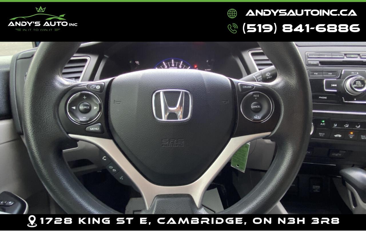2015 Honda Civic LX ! AUTO ! NO ACCIDENTS ! Photo