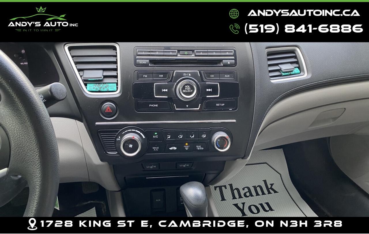 2015 Honda Civic LX ! AUTO ! NO ACCIDENTS ! Photo